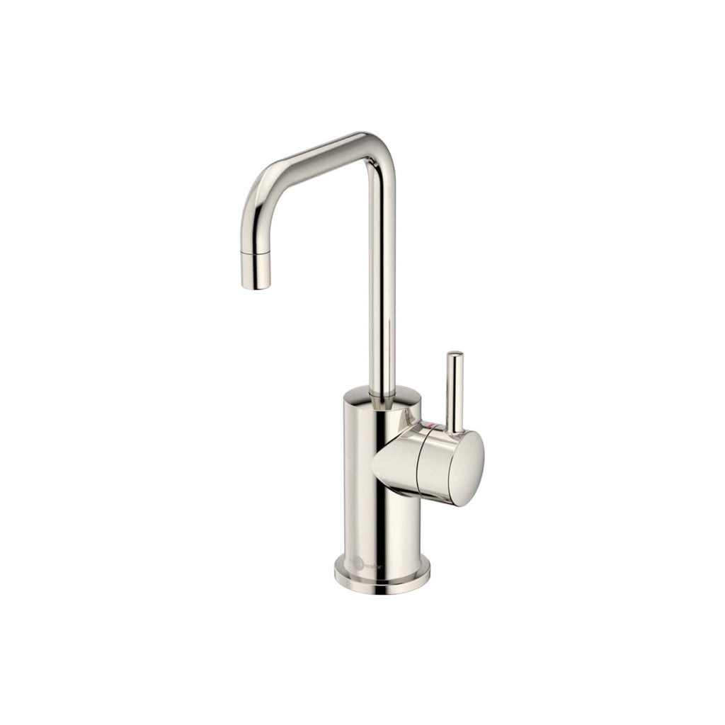 Sleek stainless steel kitchen tap with a modern high-arc design, single lever control, ideal for contemporary Bubly bathrooms and kitchens.