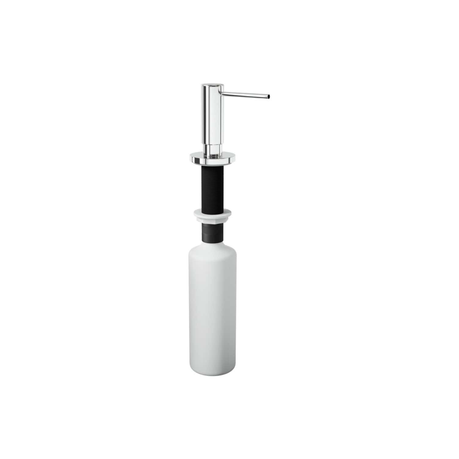Modern sleek bathroom bidet sprayer with white ceramic bottle and chrome faucet. Ideal for high-quality bathroom fixtures and hygienic cleaning solutions. Perfect for contemporary bathroom designs.