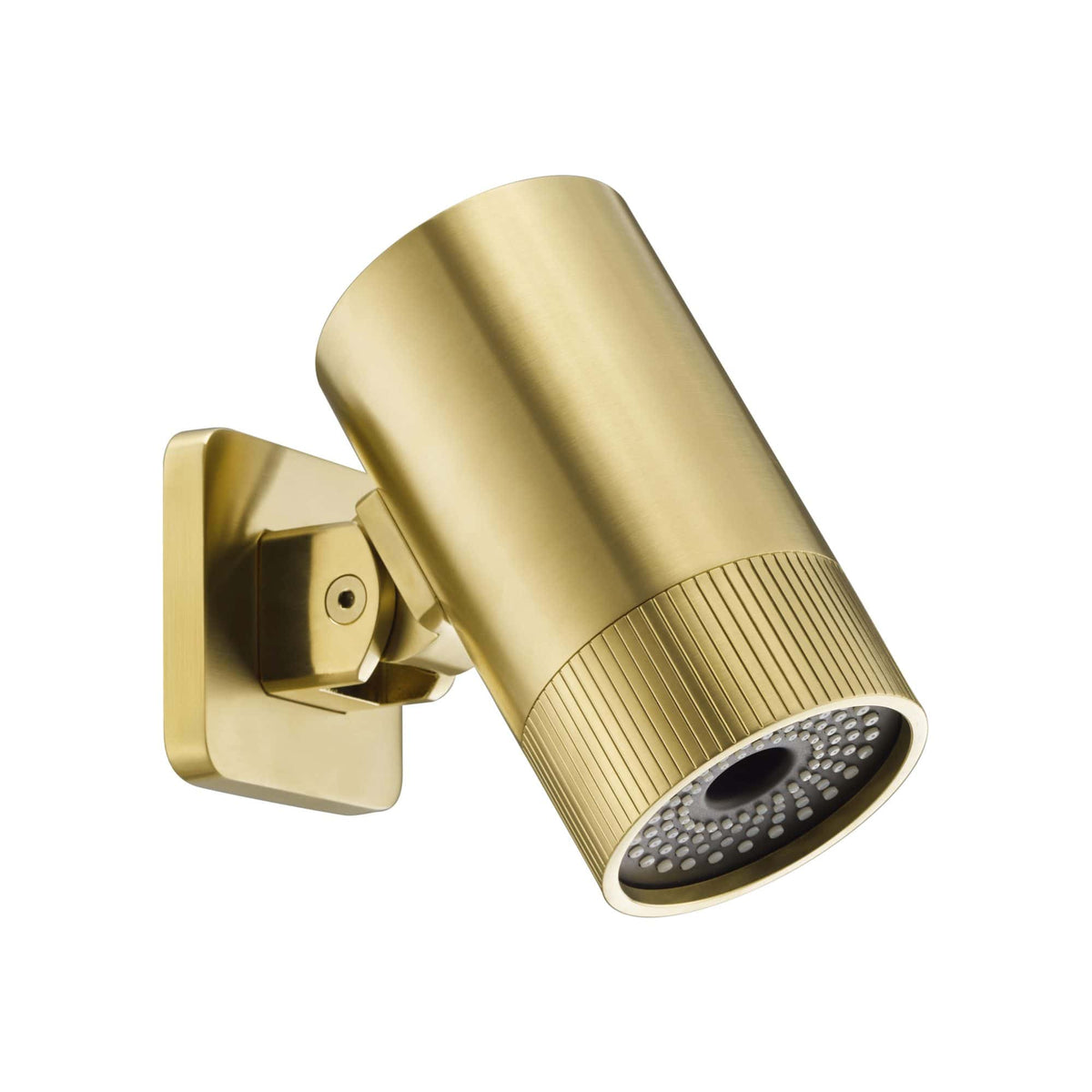 Sleek gold adjustable bathroom spotlight for modern lighting solutions, perfect for enhancing bathroom decor and providing focused illumination. Durable and stylish design by Bubly Bathrooms.