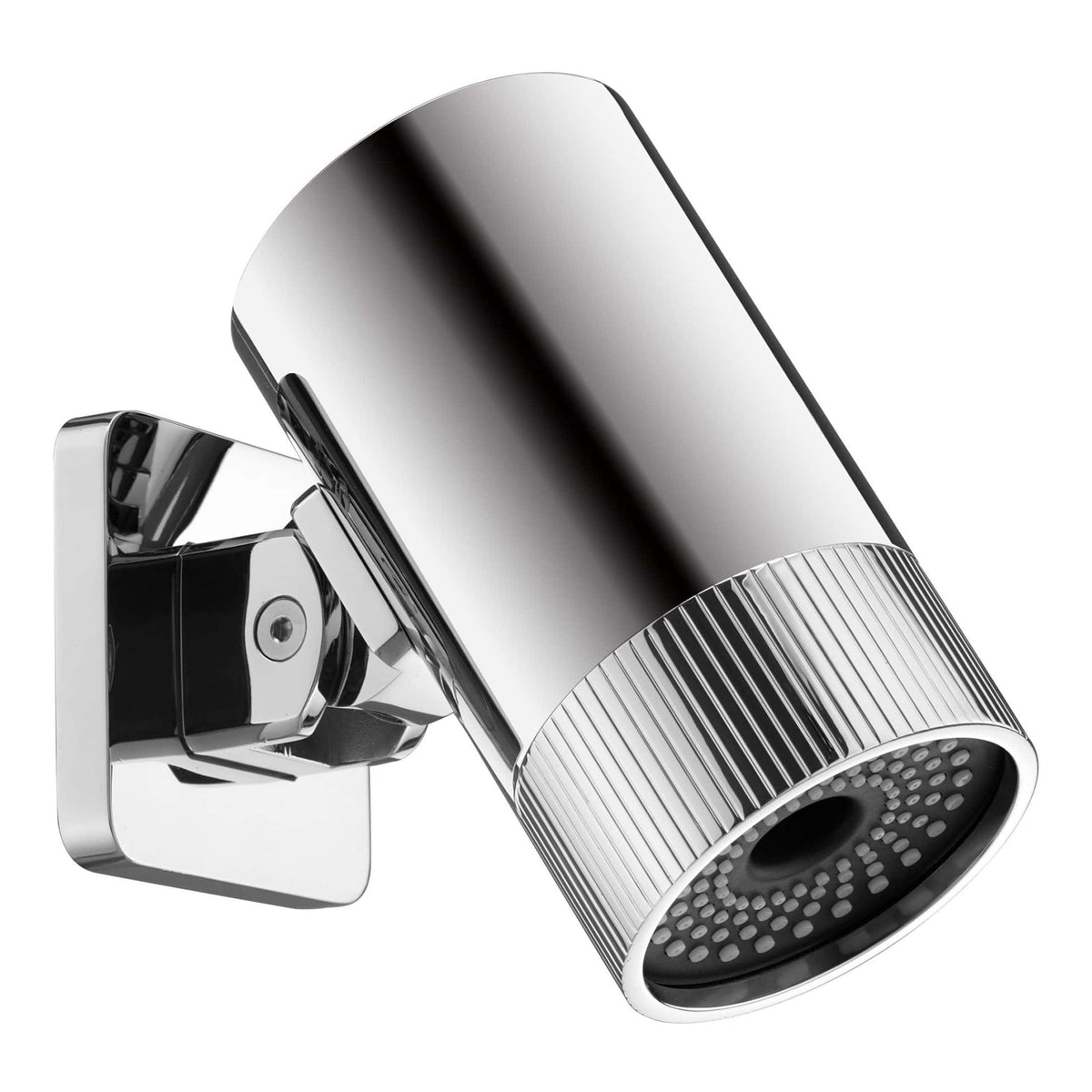 Sleek chrome bathroom spotlight with adjustable head, modern and stylish lighting fixture for bathrooms and vanity areas.