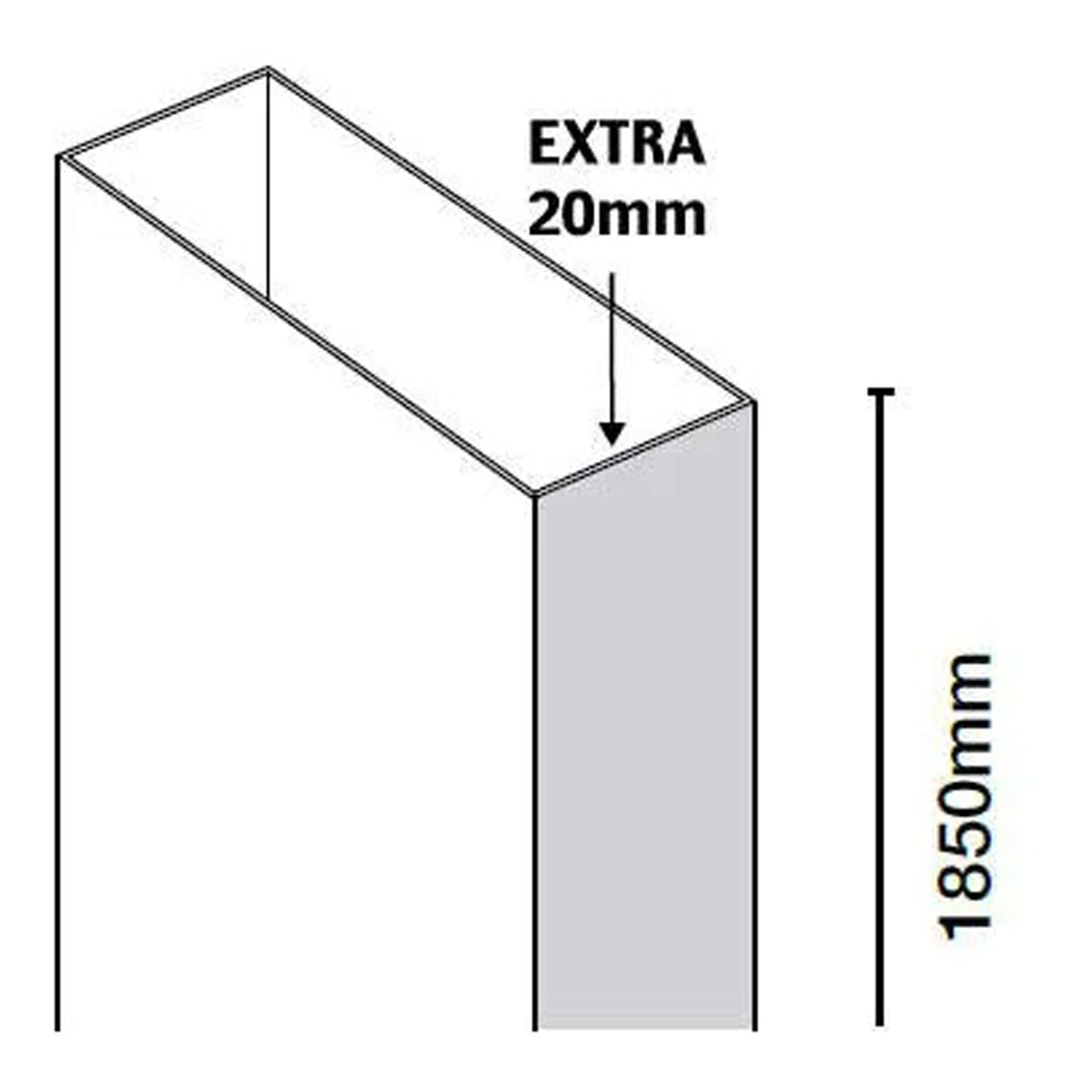 Extra 20mm thickness bathroom panel for durable shower and bath enclosures. High-quality, waterproof, and easy to install for custom bathroom design. Perfect for bathroom renovation projects.