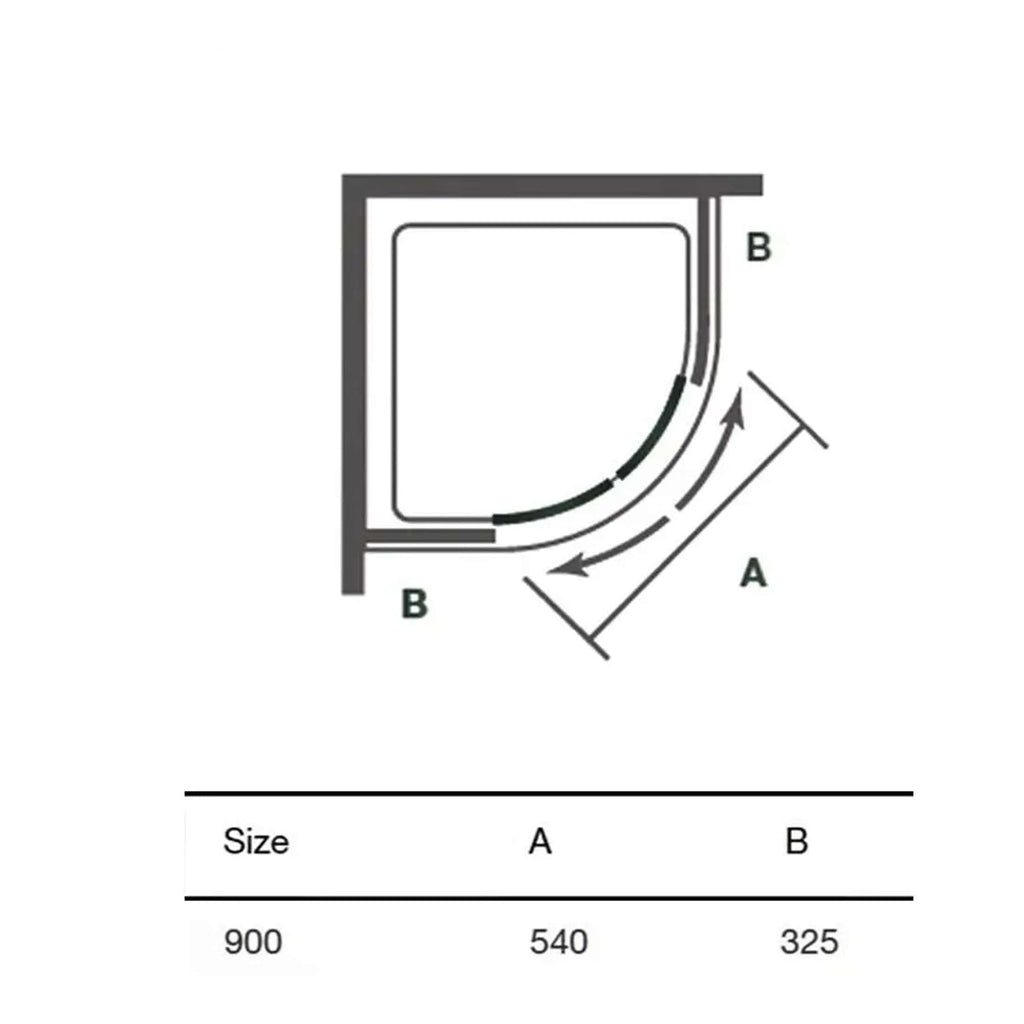 Unised shower enclosure technical diagram showing measurements, ideal for bathroom renovation bathrooms, bathroom designs, custom showers, shower dimensions, and space planning.