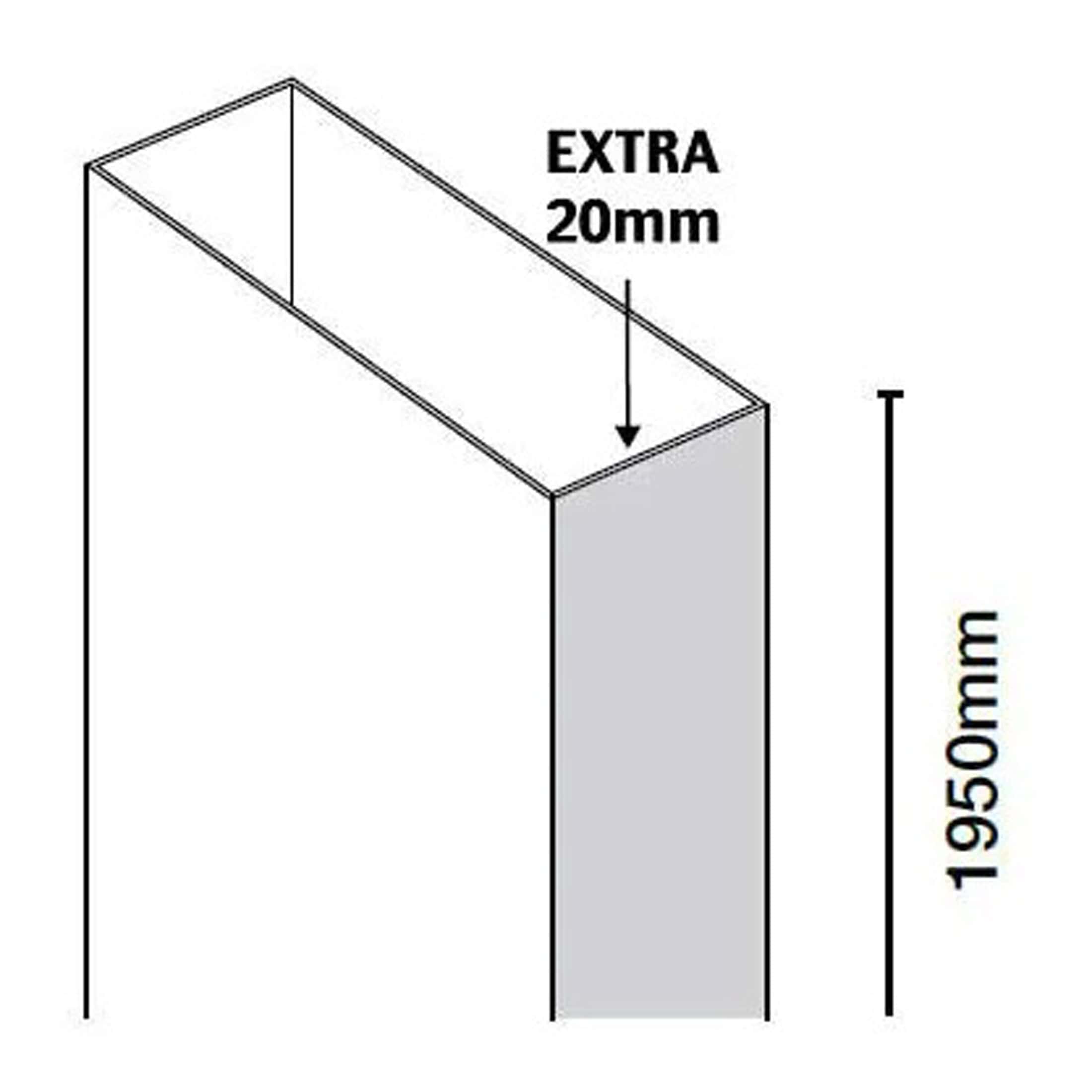 Extra thick bathroom wall panel with 20mm added insulation, designed for enhanced durability and moisture resistance, ideal for modern bathroom renovation projects.