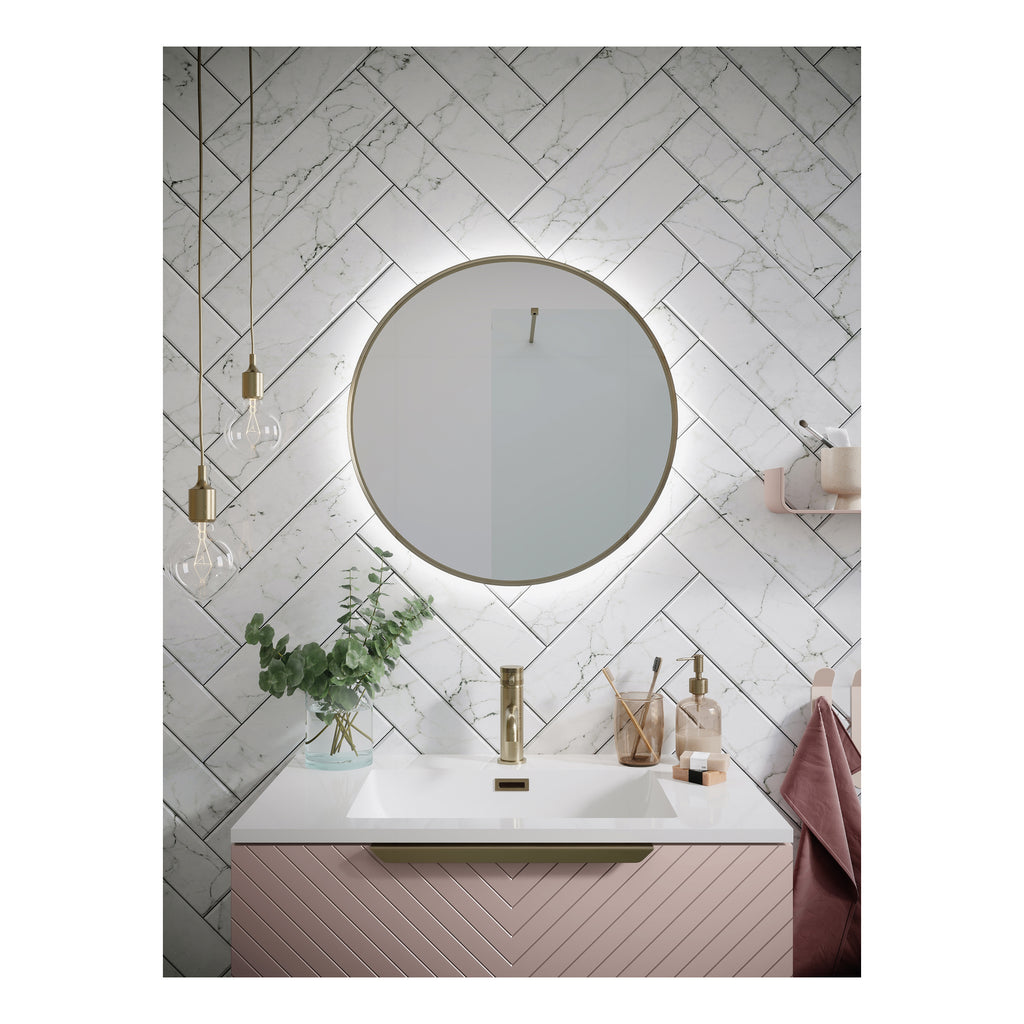 Scudo Macie Led Mirror - 600mm Wide - lifestyle