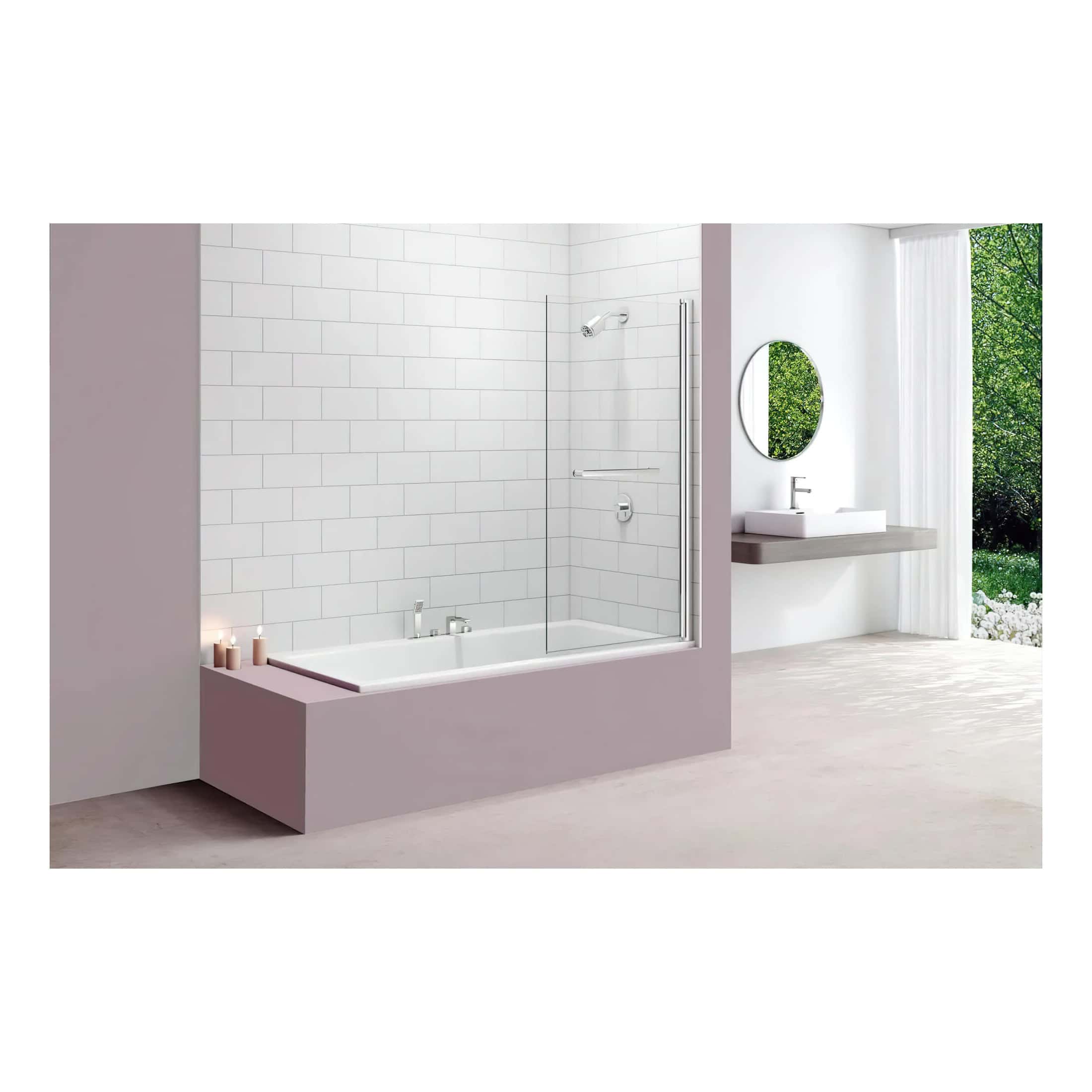 Luxurious walk-in bathtub with glass shower screen, sleek fixtures, and modern design in a contemporary bathroom setting. Perfect for accessible and stylish bathroom renovations.