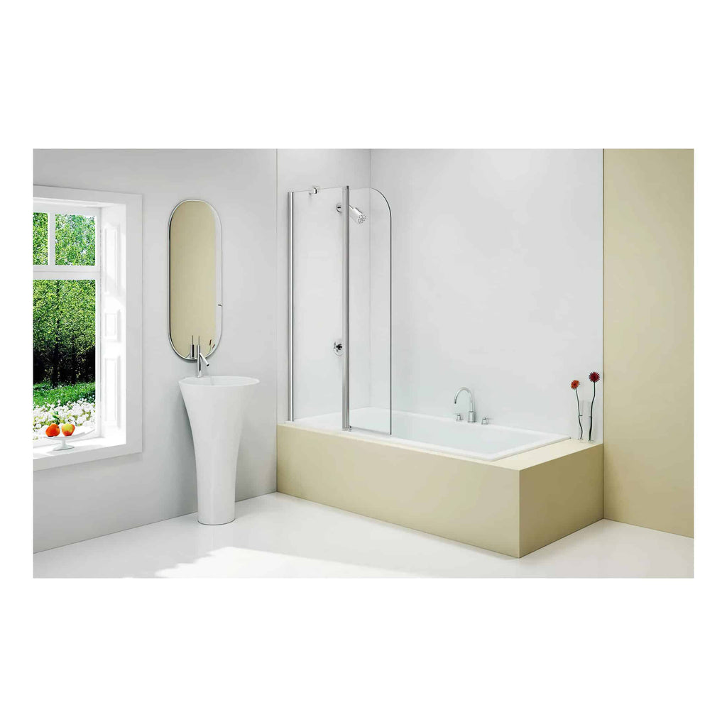 Sleek modern bathroom with white fixtures, a freestanding sink, a glass shower enclosure, a built-in bathtub, and minimal decor, perfect for contemporary bathroom design.