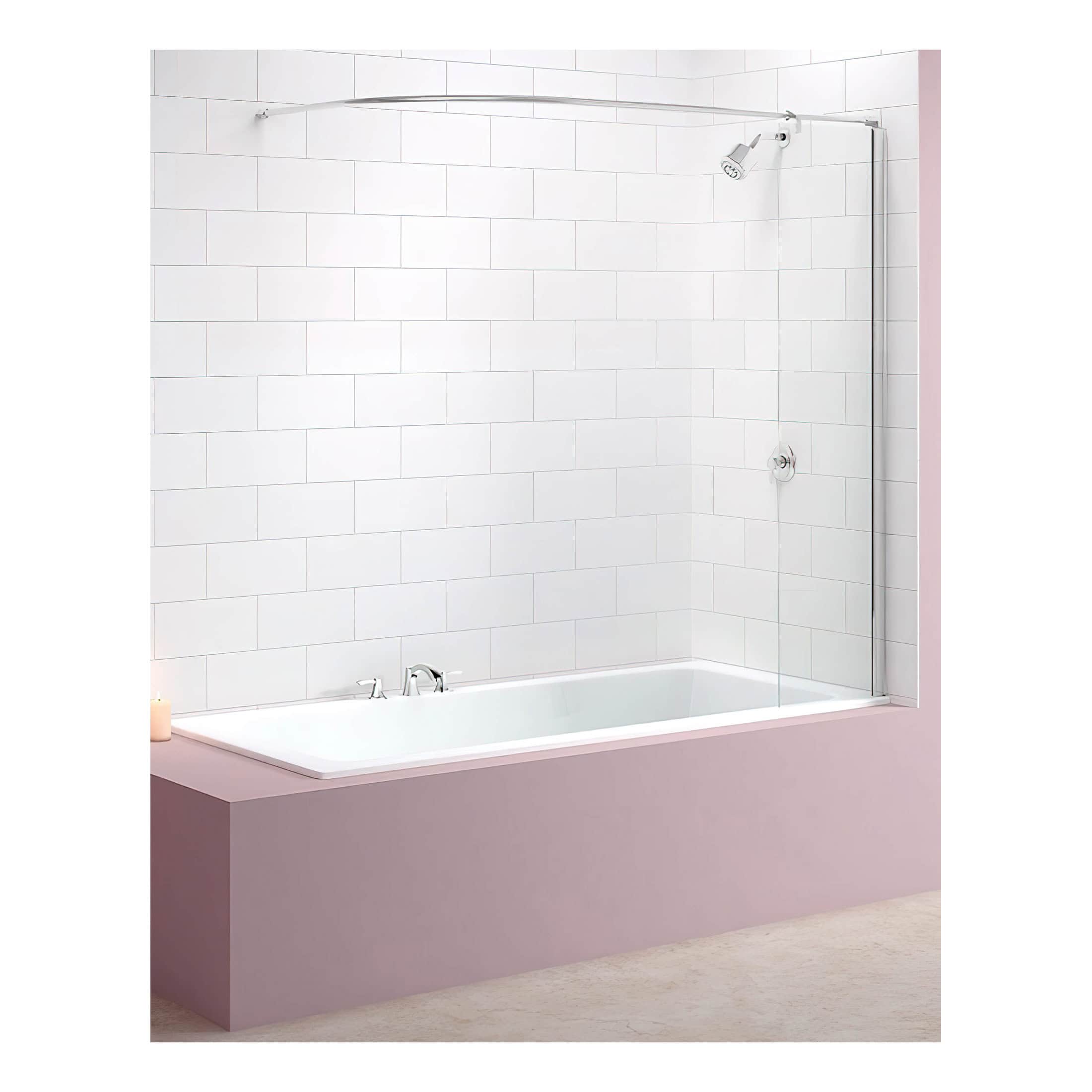 Bright bathroom featuring a built-in bathtub, tiled shower area, and modern fixtures, showcasing stylish and functional bathroom design ideas for a contemporary Bubly Bathrooms space.
