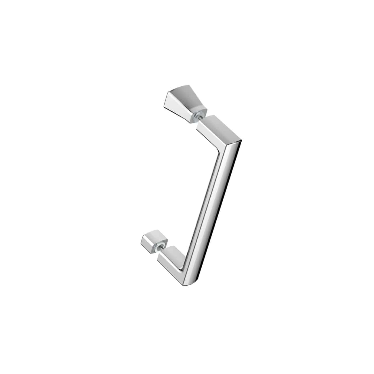 Chrome bathroom grab rail for safety and support, perfect for elderly or disabled individuals, modern design, durable stainless steel finish for waterproof and corrosion resistance.