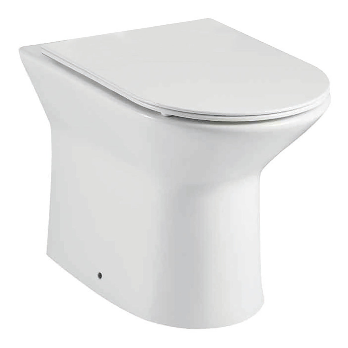 Scudo Middleton Rimless Back TO Wall Toilet With  Slim Close Seat - White