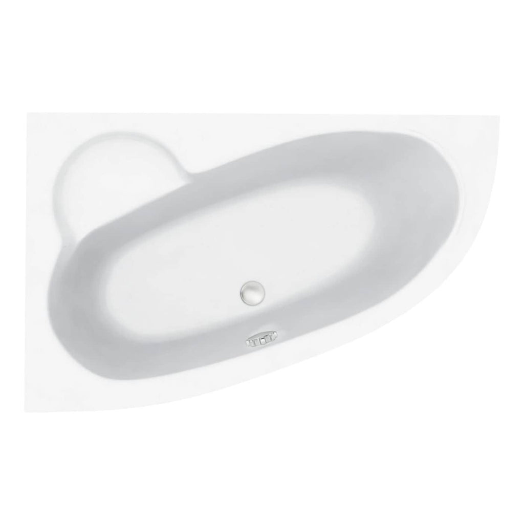 Sink with integrated overflow and modern design from Bubly Bathrooms, perfect for contemporary bathrooms. Durable ceramic finish with sleek style for elegant bathroom decor.