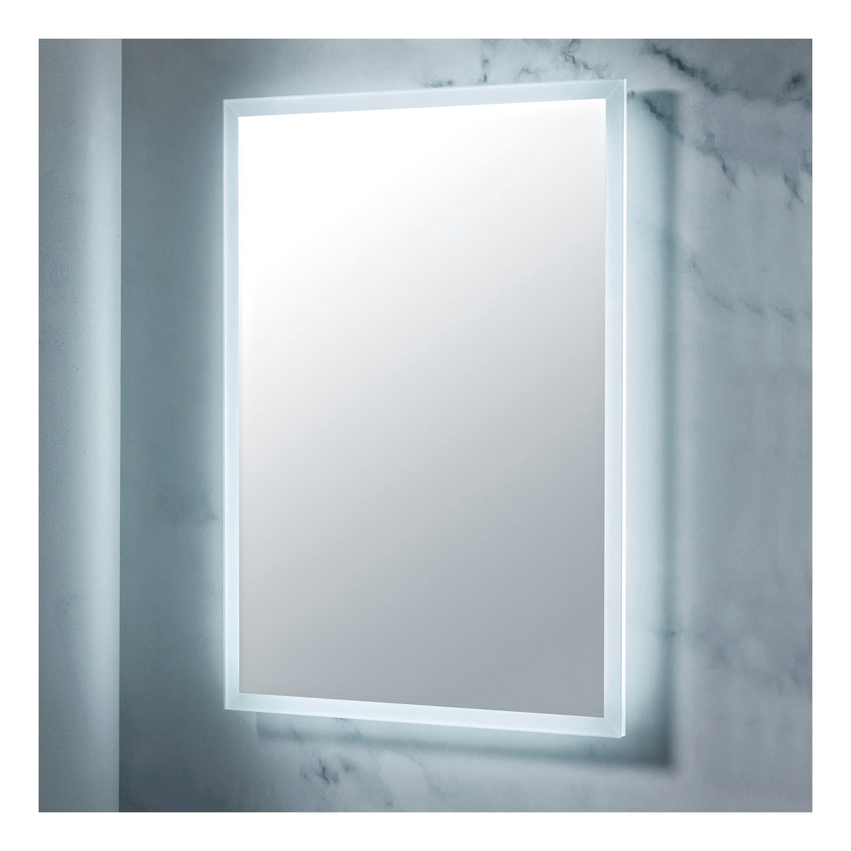 Scudo Mosca Led Mirror With Demister Pad And Shaver Socket