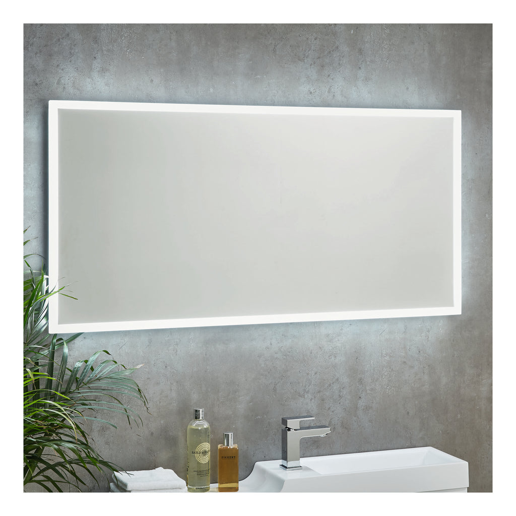 Scudo Mosca Led Mirror With Demister Pad And Shaver Socket