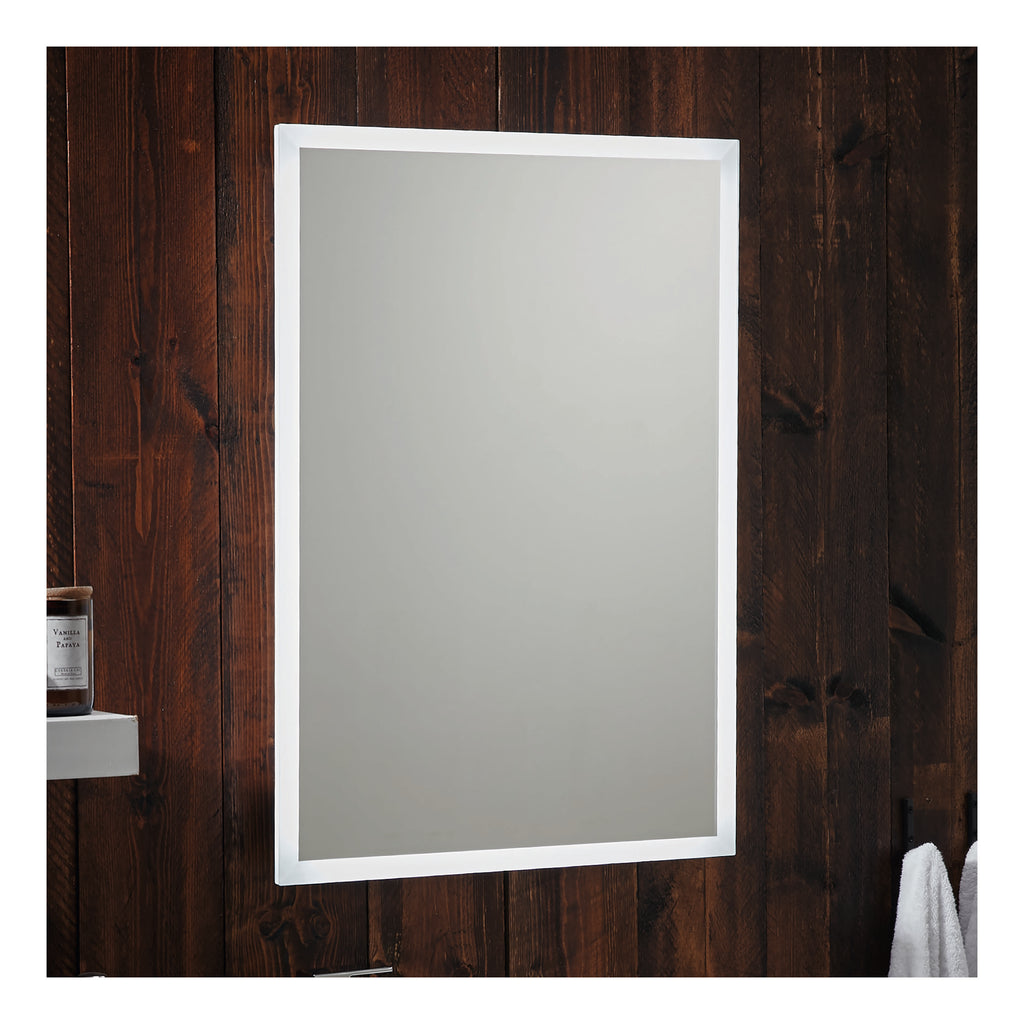 Scudo Mosca Led Mirror With Demister Pad And Shaver Socket And Bluetooth - 500mm X 700mm - lifestyle