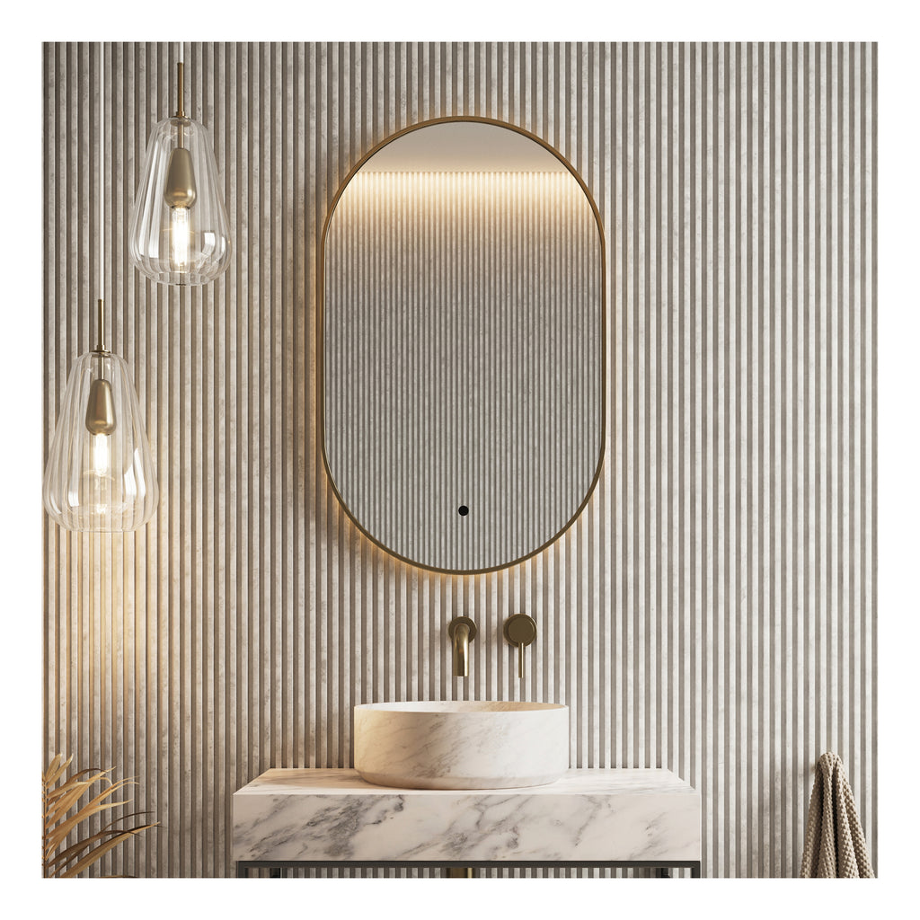 Scudo Aubrey 800mm x 500mm Led Mirror - lifestyle