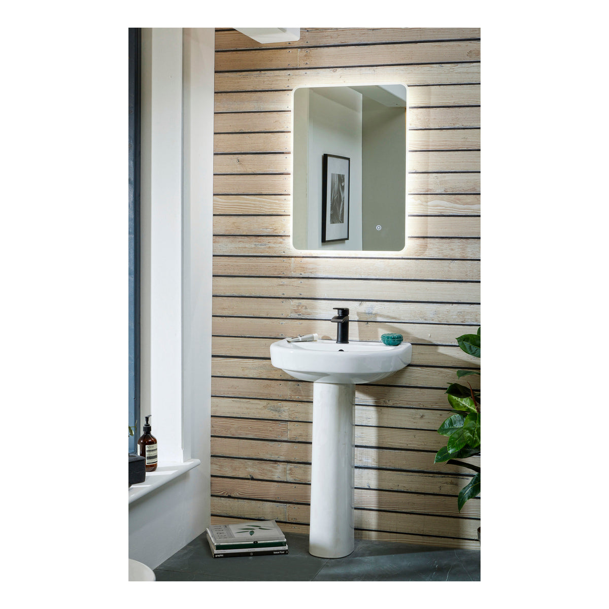 Scudo Vivid Led Mirror - 700mm X 500mm - lifestyle