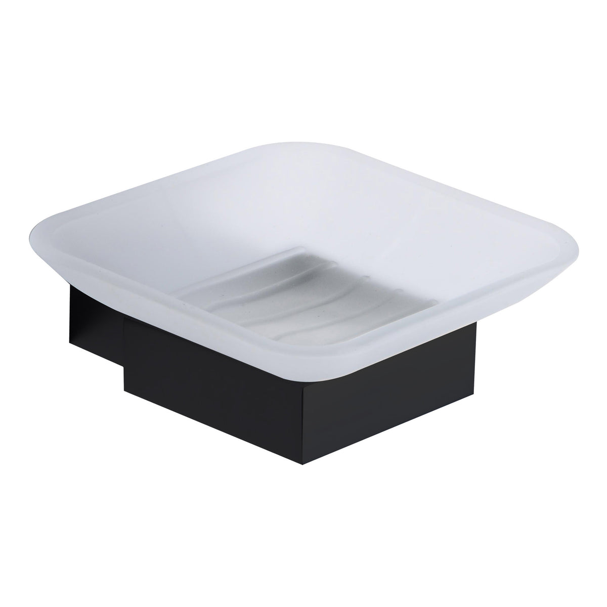 Scudo Mono Soap Dish Holder - Matt Black