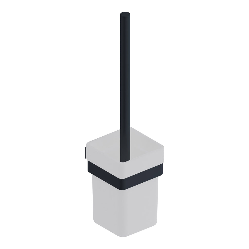 Scudo Mono Toilet Brush Set - Matt Black