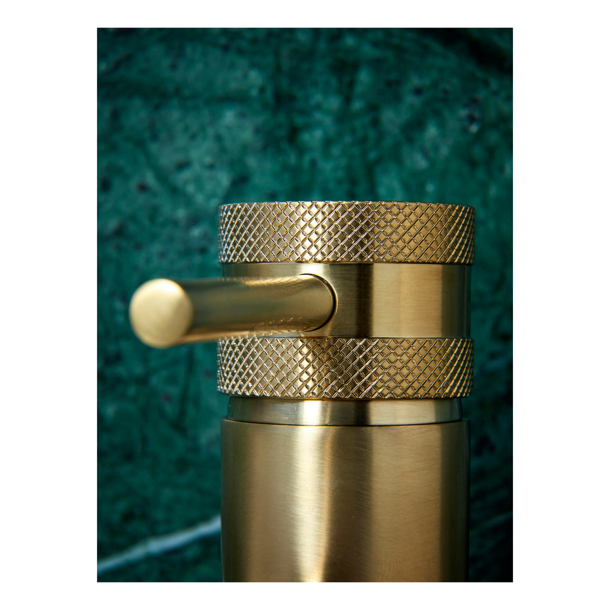 Scudo Core Tall Mono Basin Mixer Tap, Brushed Brass - detail