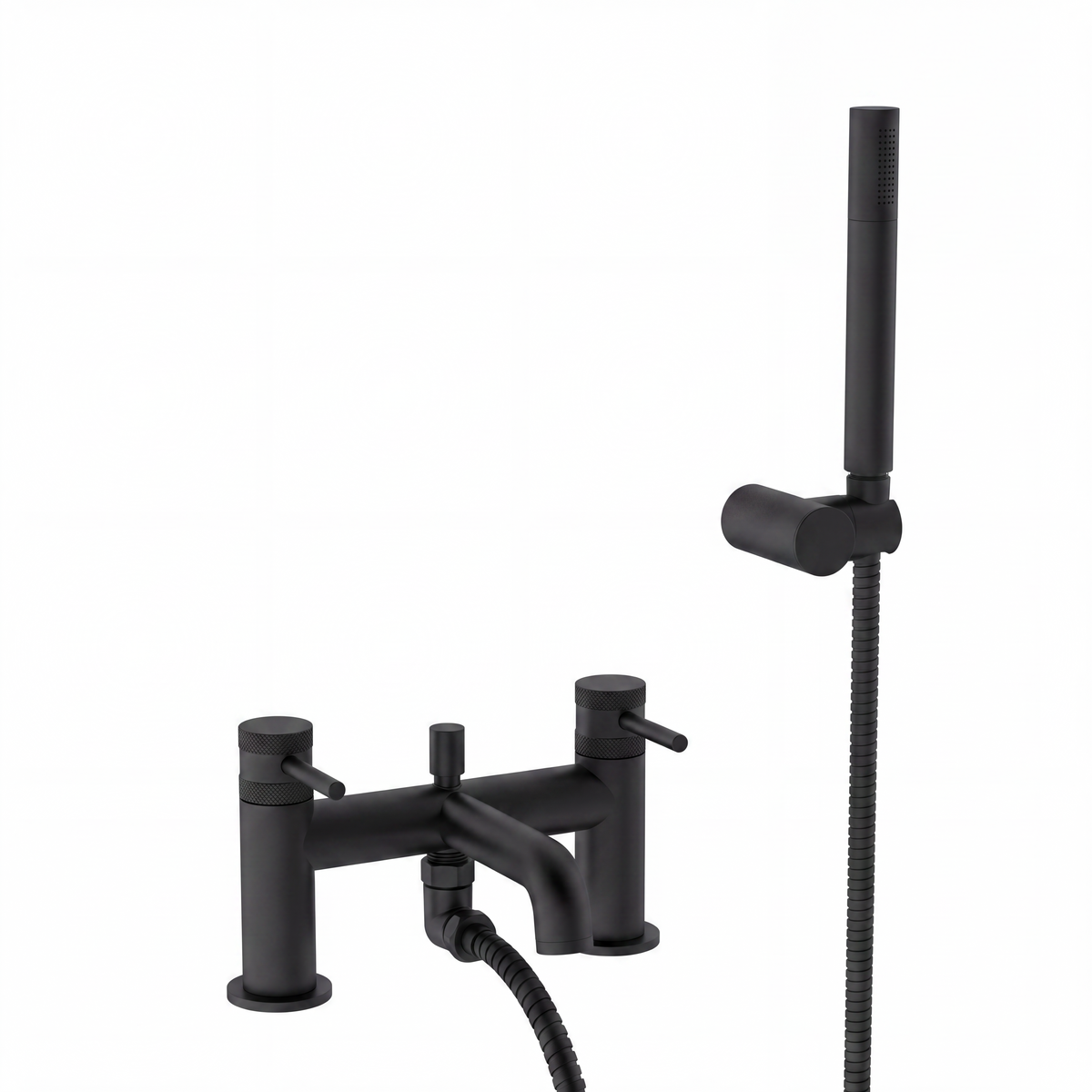 Scudo Core Bath Shower Mixer Tap, Matt Black