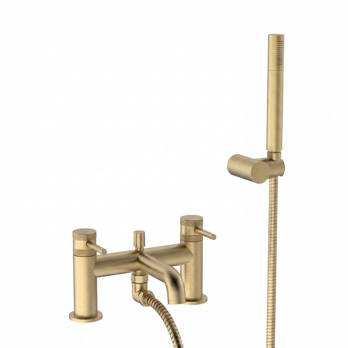 Scudo Core Bath Shower Mixer Tap, Brushed Brass