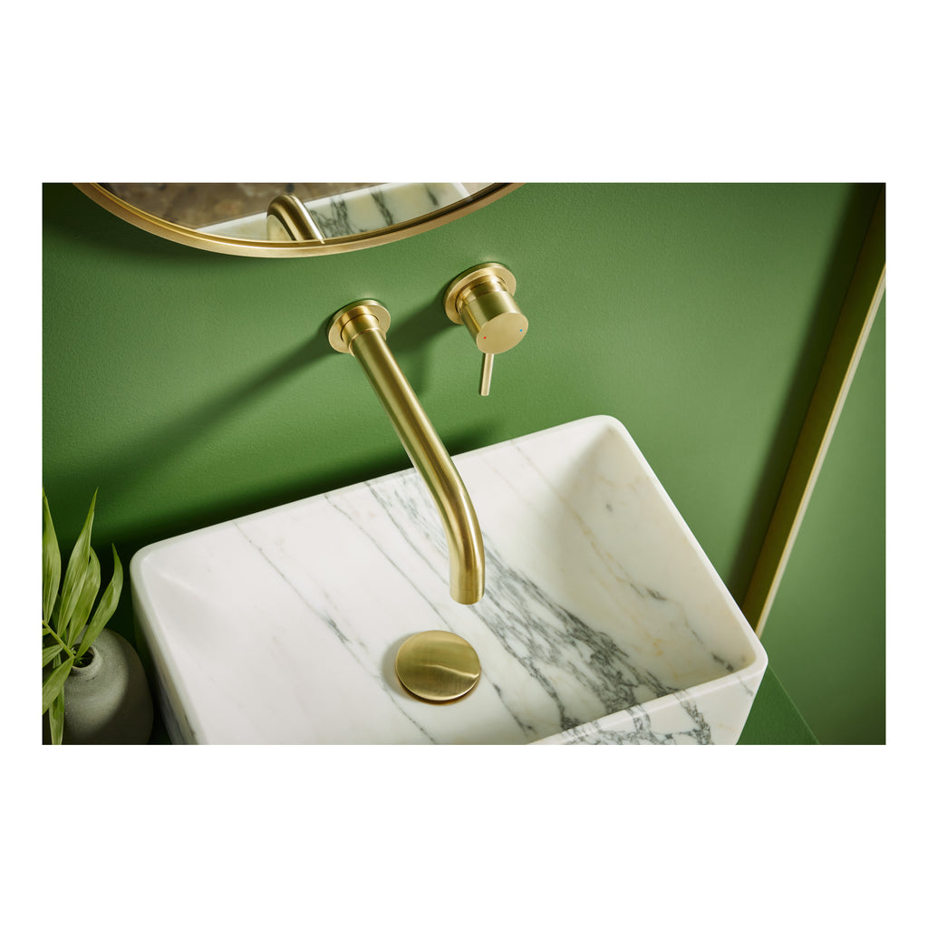Scudo Core Wall Mounted Basin Mixer Tap - lifestyle
