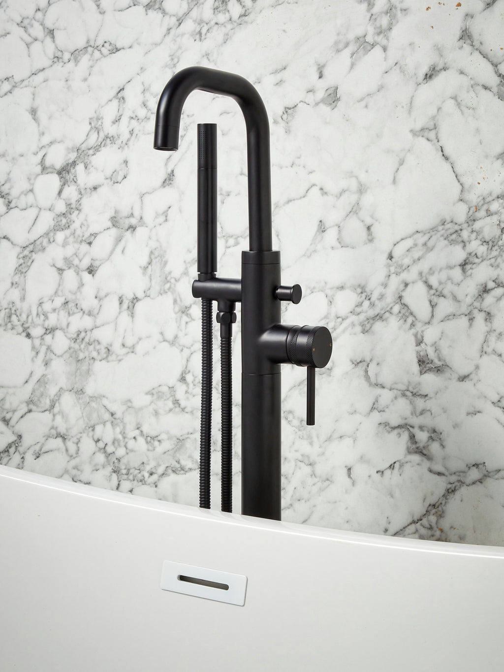 Scudo Core Freestanding Bath Shower Mixer Tap - lifestyle