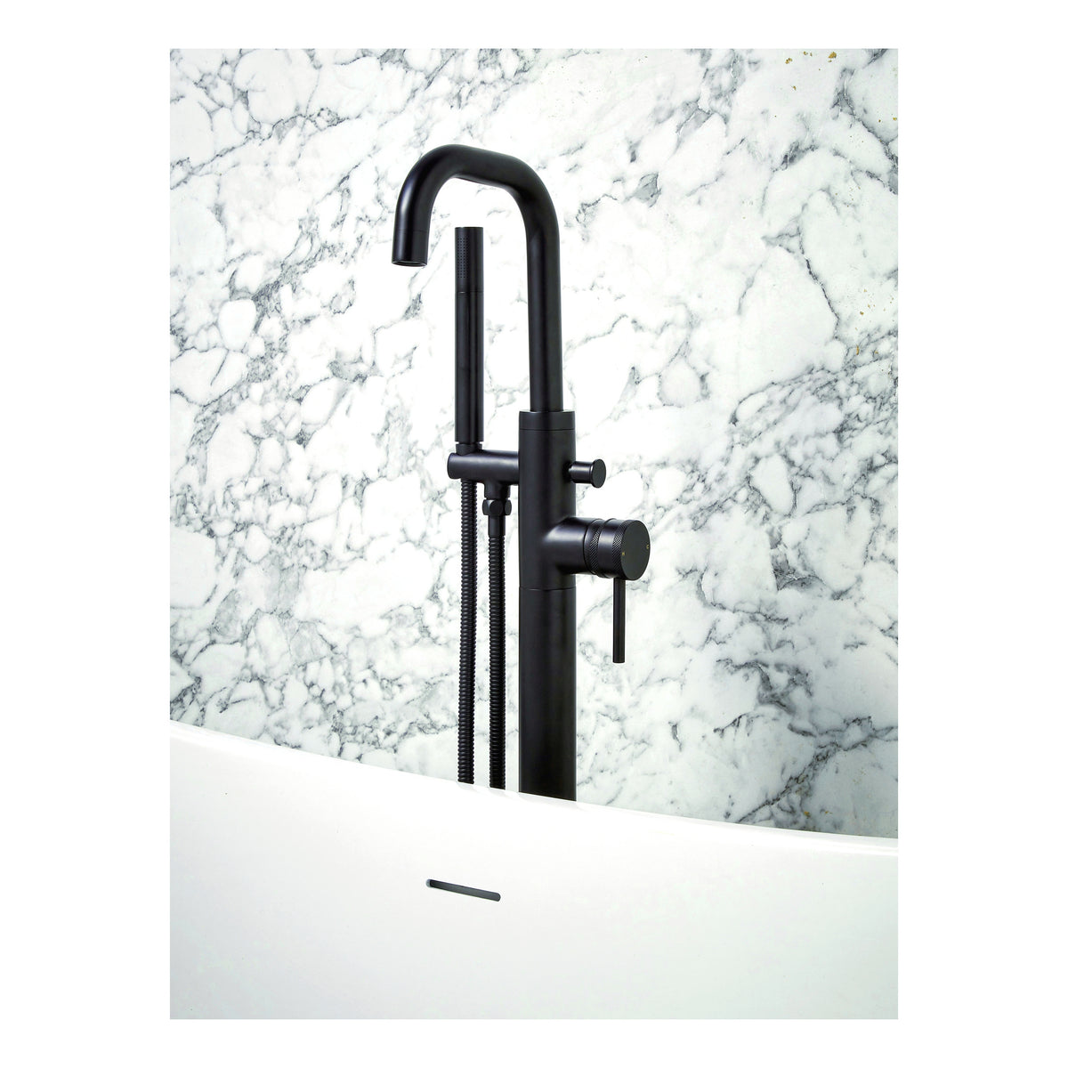Scudo Core Freestanding Bath Shower Mixer Tap - lifestyle