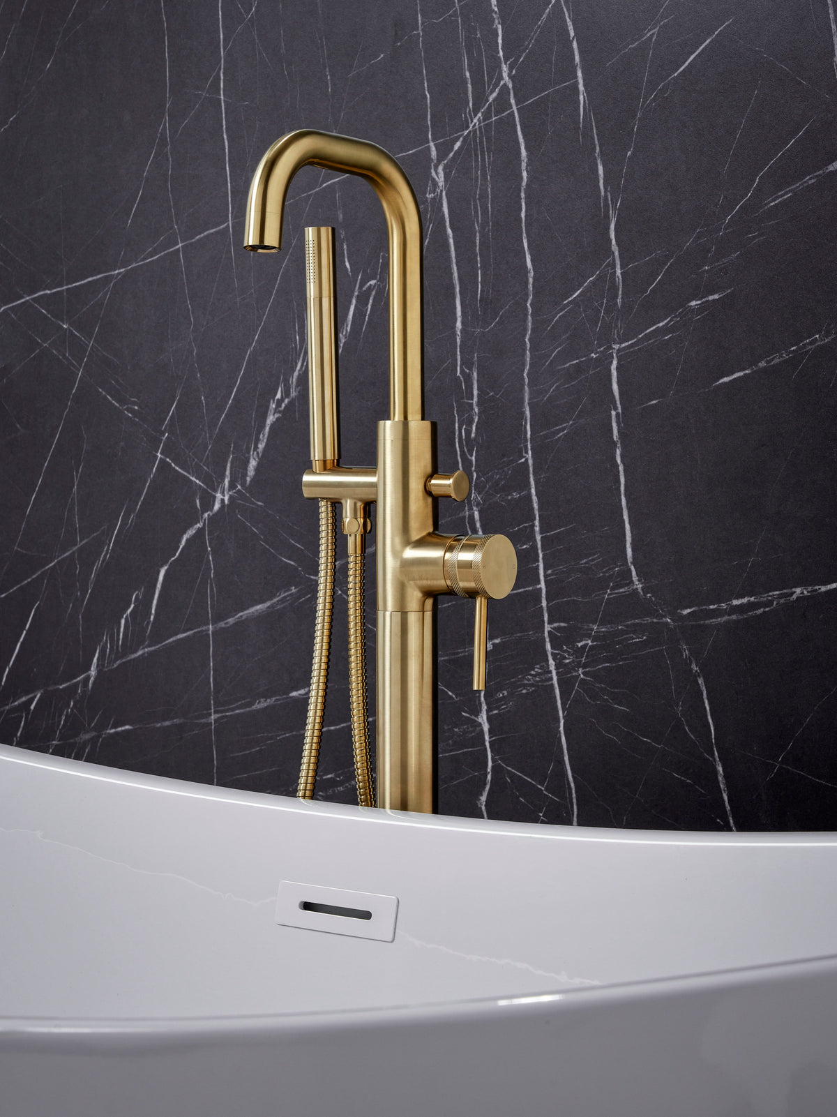 Scudo Core Freestanding Bath Shower Mixer Tap - lifestyle