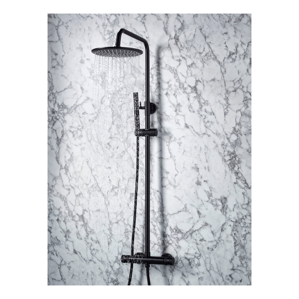 Scudo Core Round Rigid Riser Shower Kit - lifestyle