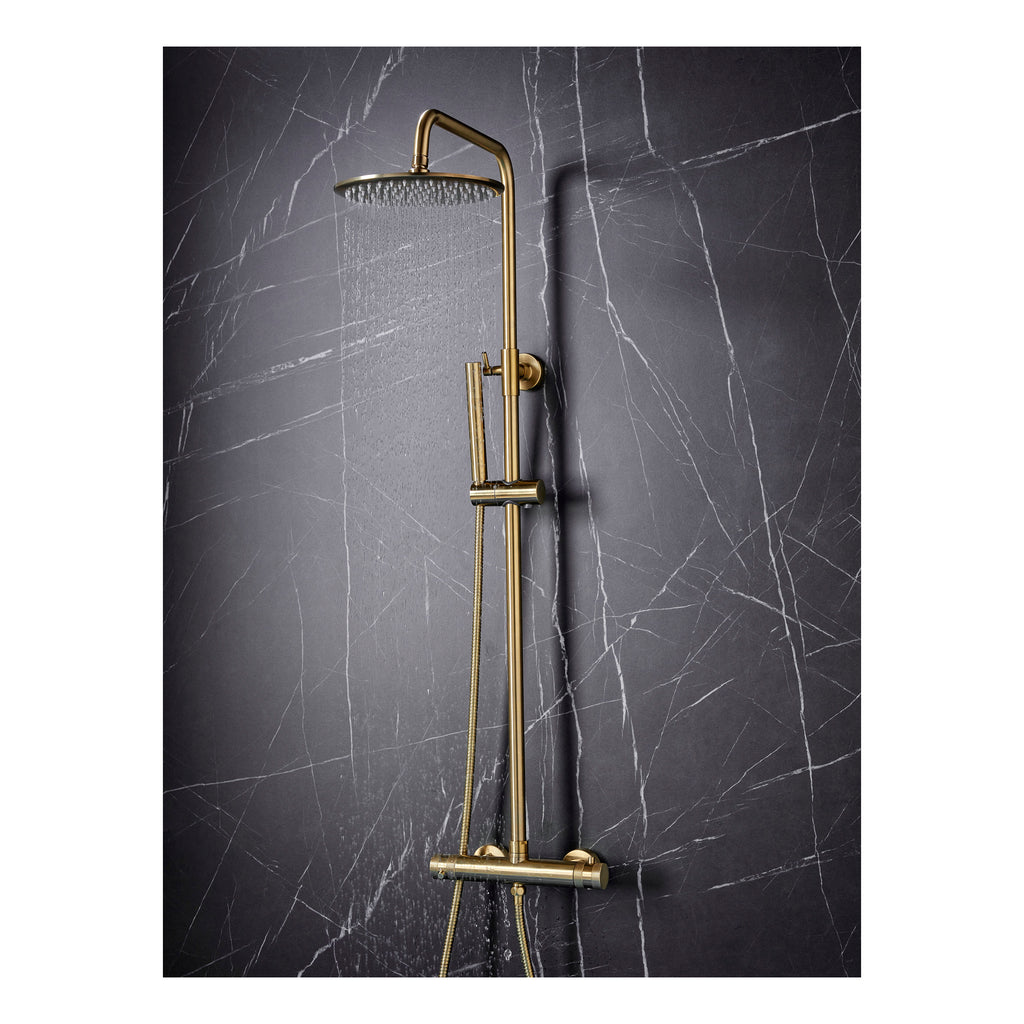 Scudo Core Round Rigid Riser Shower Kit - lifestyle