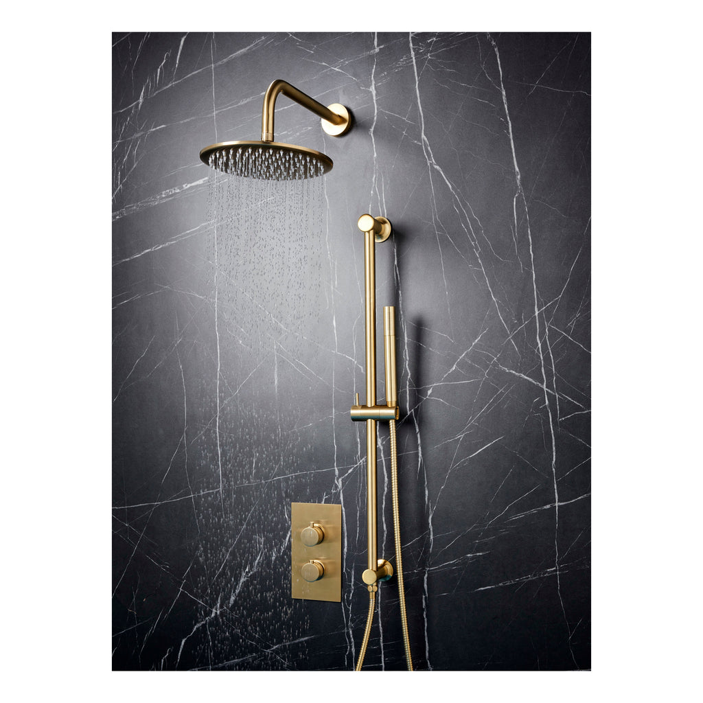 Scudo Core Round Handle With Head And Handset Riser Kit - lifestyle