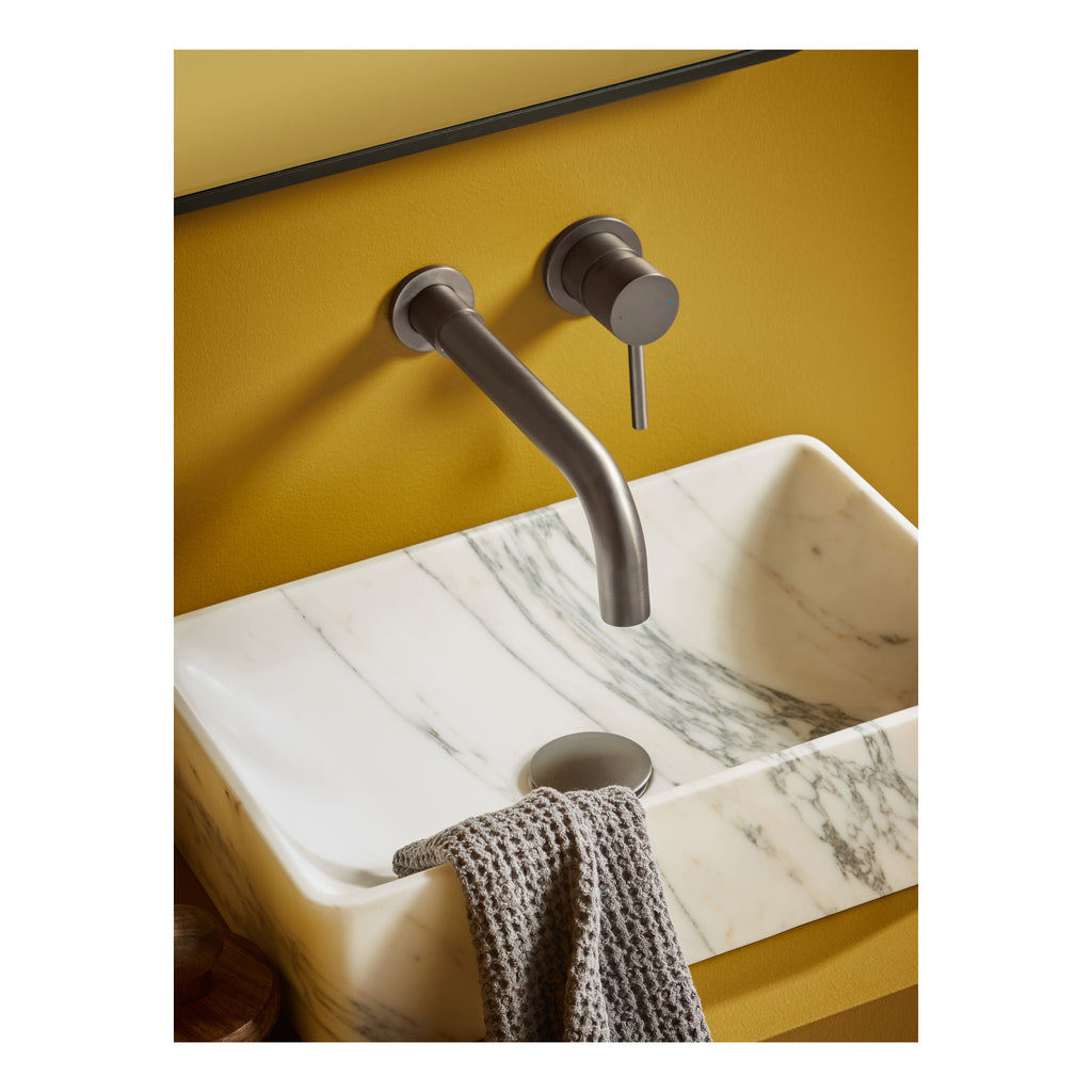 Scudo Core Wall Mounted Basin Tap - lifestyle