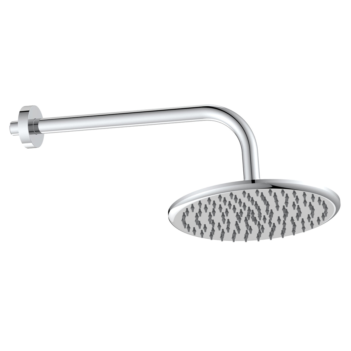 Scudo Round Shower Head & Wall Arm 240mm