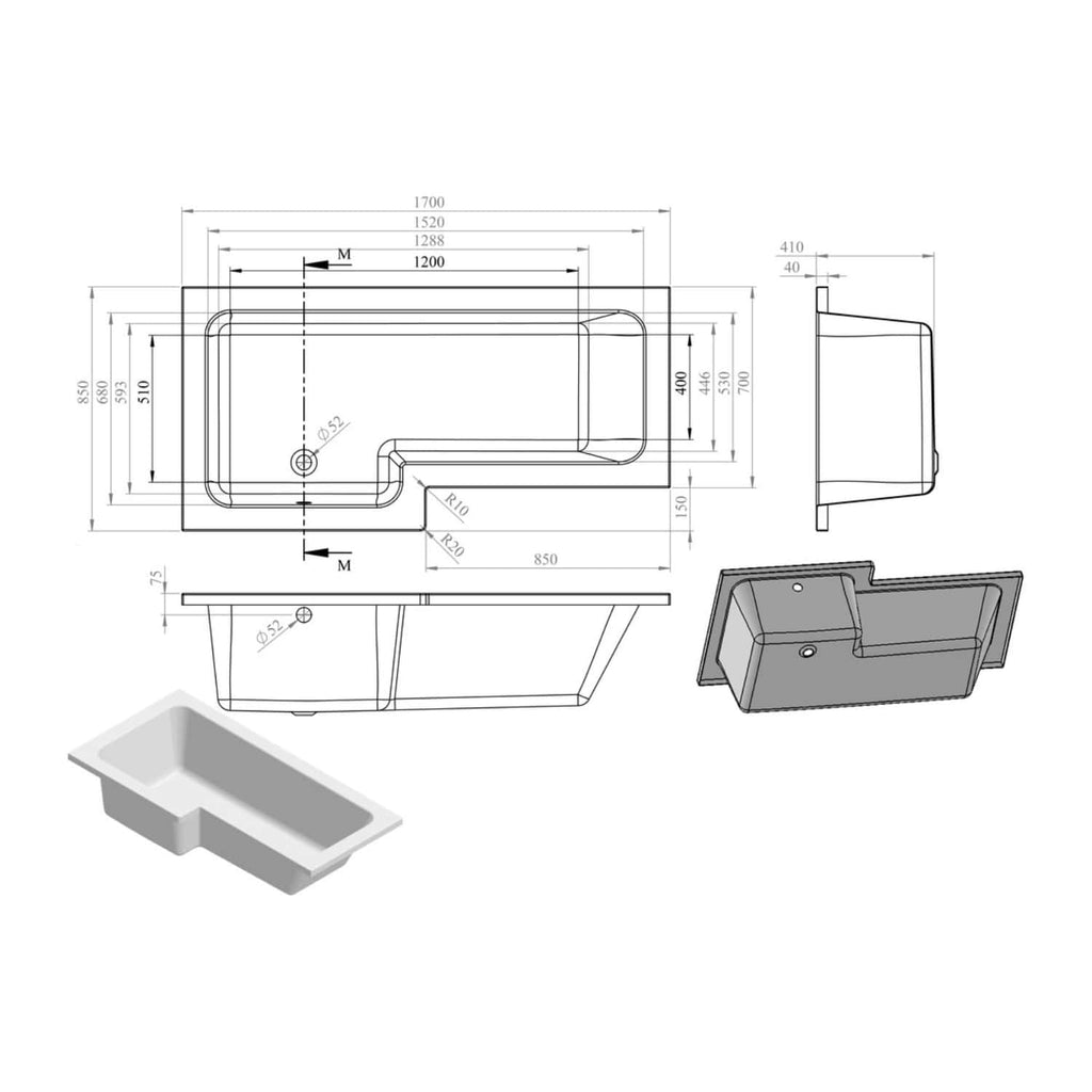 High-quality bathroom sink with detailed technical drawing, ideal for modern bathroom designs. Durable, designer washbasin with precise measurements for perfect installation.