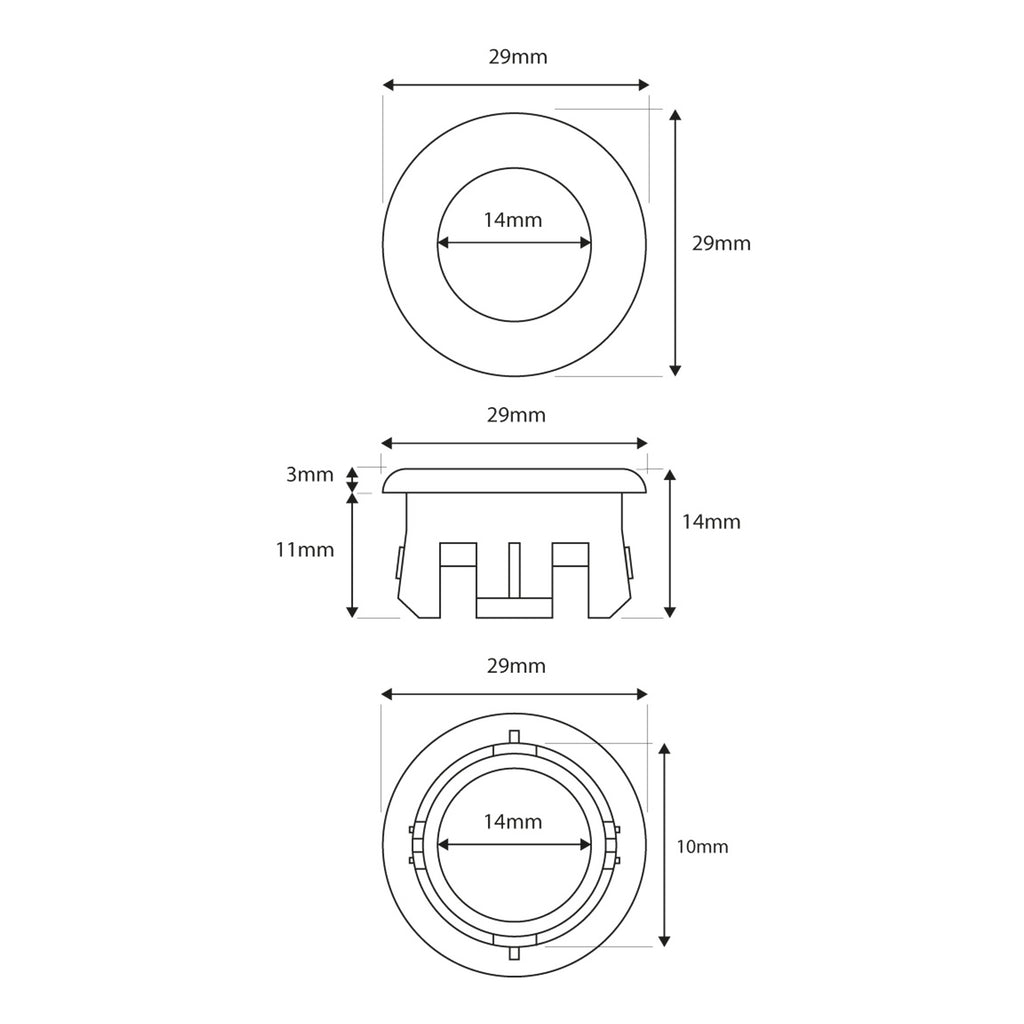 Scudo Round Overflow Insert