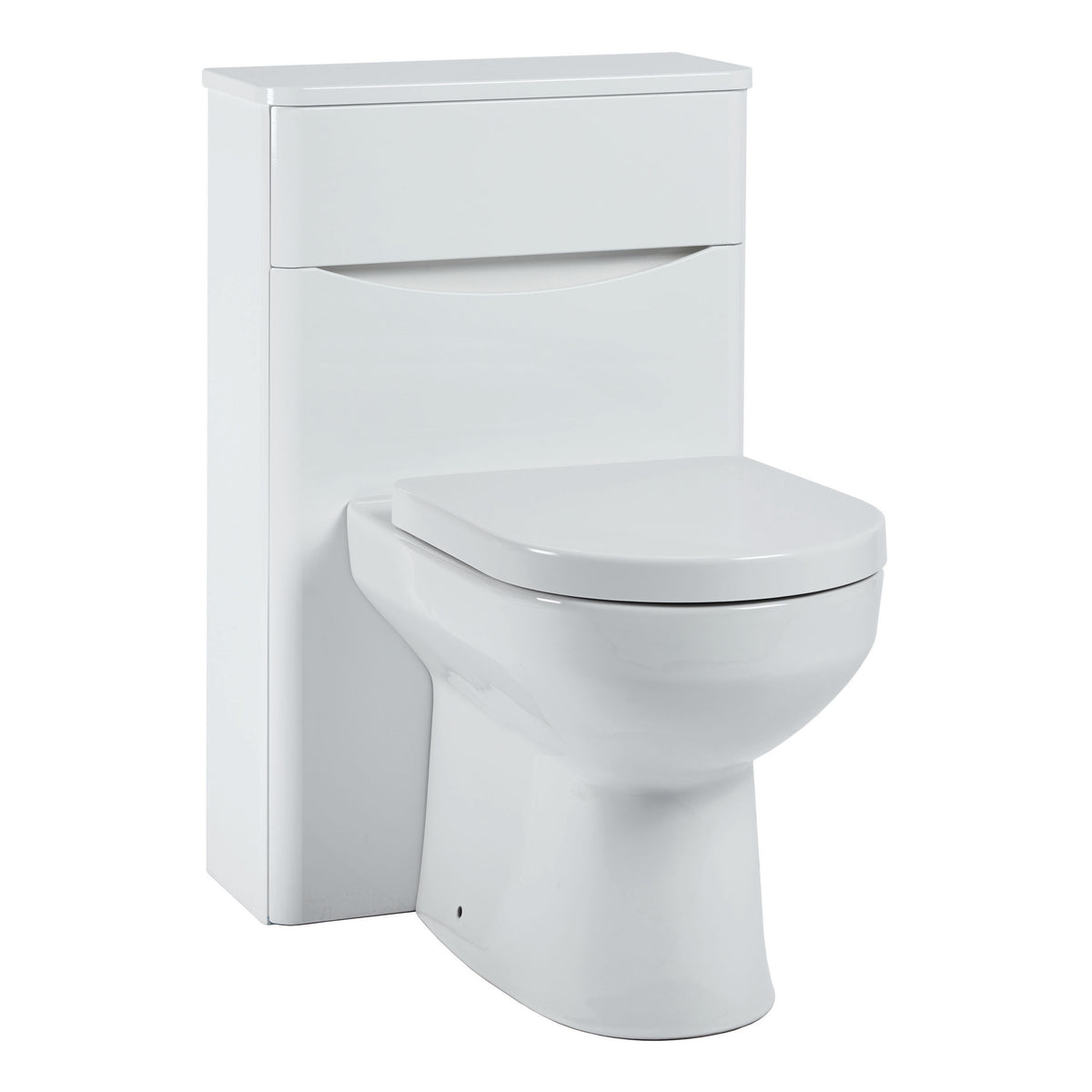 Scudo Bella 500mm Floor standing Wc Unit, Gloss White