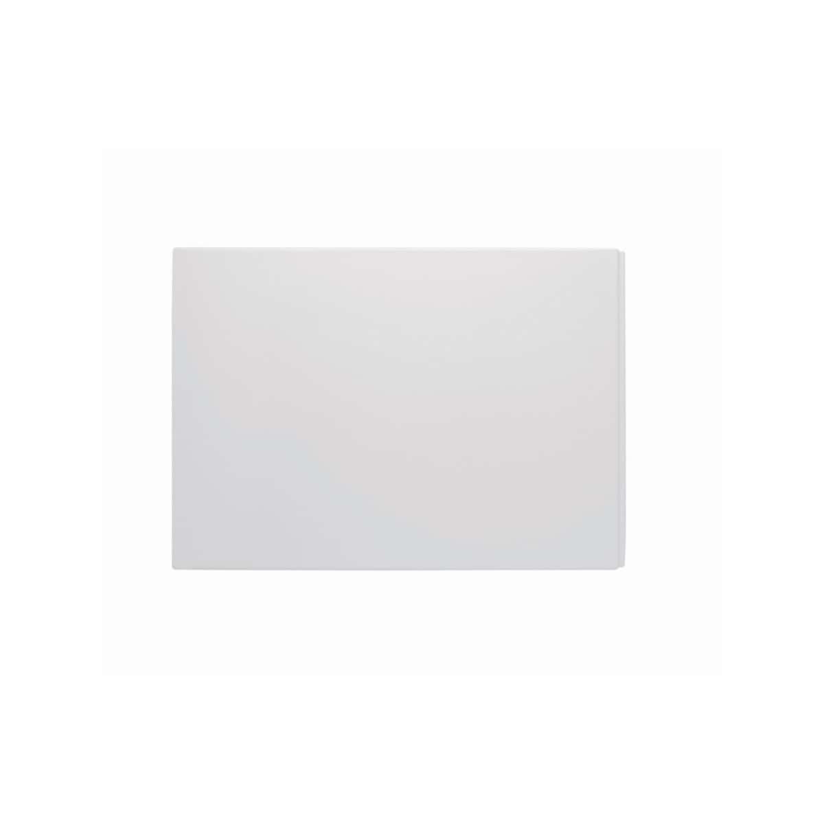 White bathroom flush plate with modern design, suitable for contemporary toilet installations. Perfect for improving bathroom aesthetics and functionality with sleek, easy-to-clean surface.