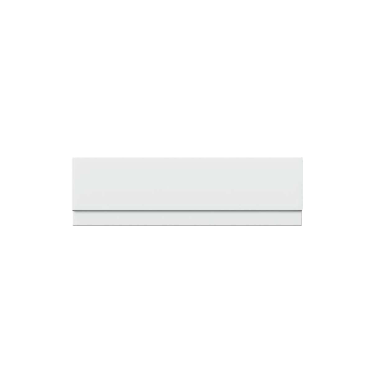 Sleek white semi-recessed bathroom vanity unit with clean lines, perfect for modern bathrooms, providing stylish storage solutions and enhancing bathroom organisation.