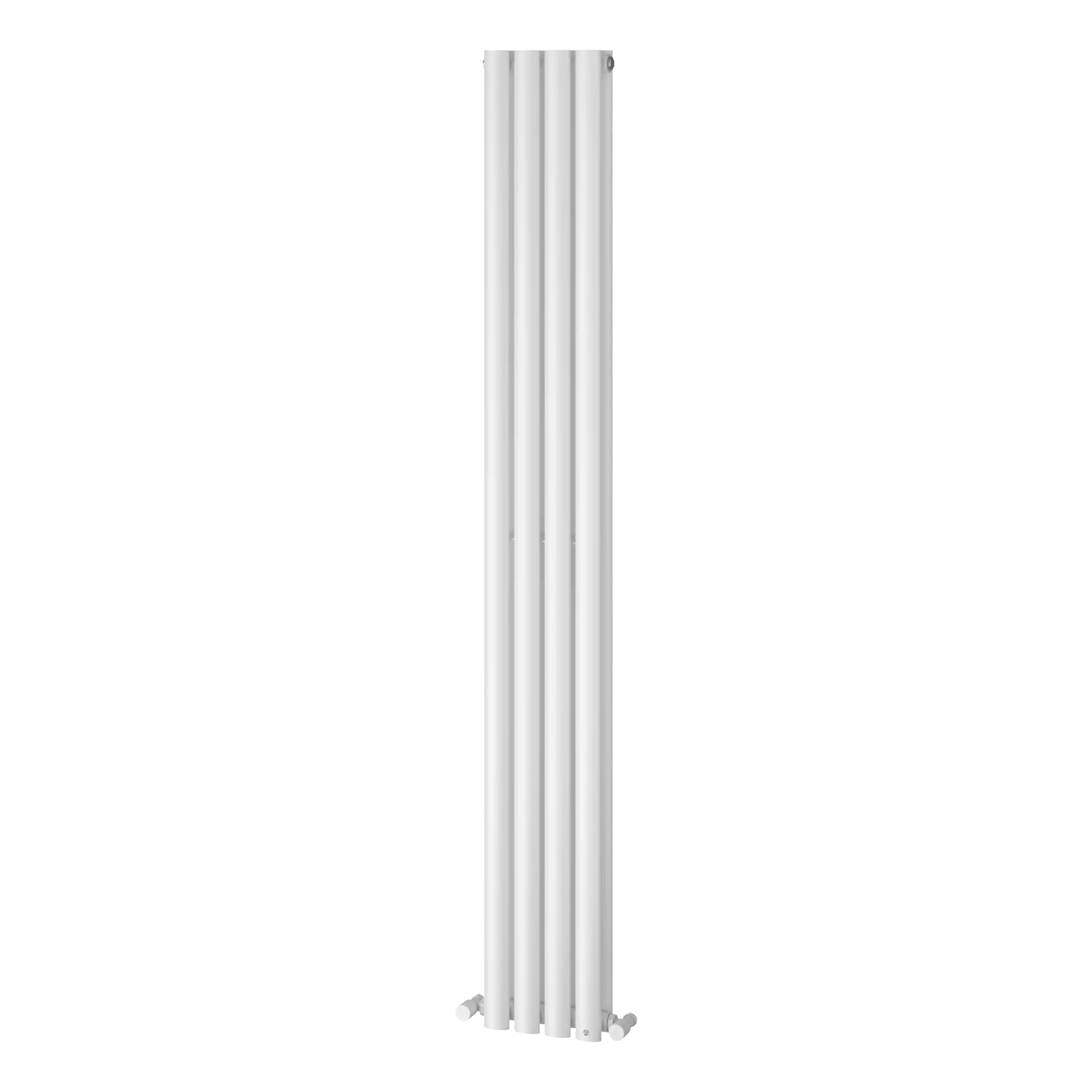 Vertical chrome bathroom towel radiator, modern heated towel warmer for bathrooms, Bubly Bathrooms design.