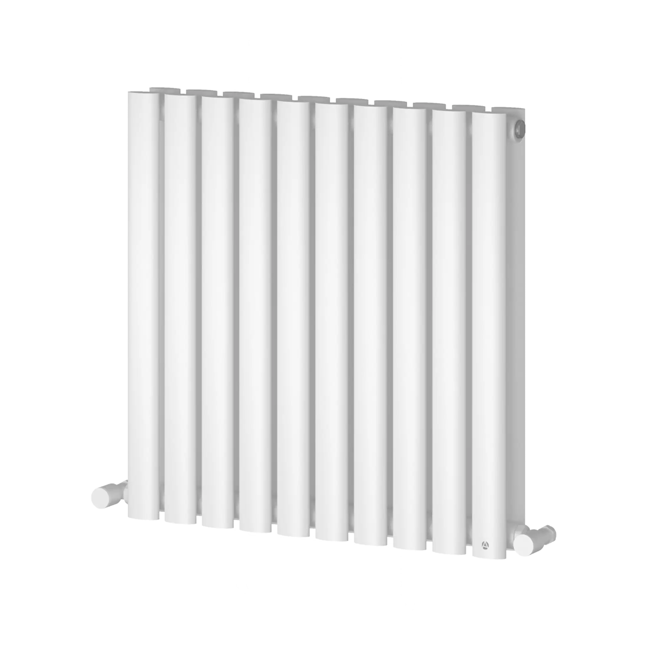 Radiator for bathroom heating, modern white vertical radiator, stylish heated towel rail, efficient central heating radiator, bathroom decor heating solution.