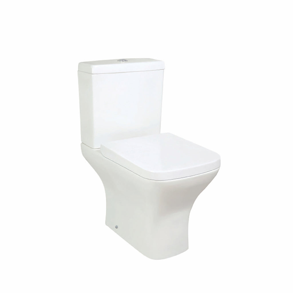 Scudo Porto Rimless Close Coupled Toilet With Cistern & Wrap Over Seat