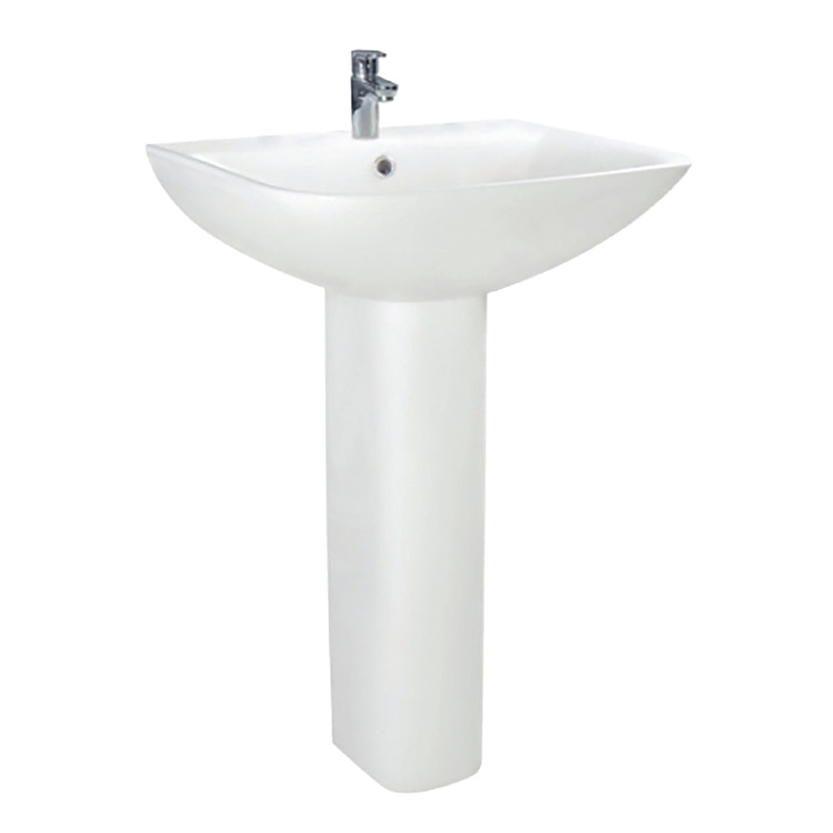 Scudo Porto 550mm Basin With Full Pedestal - White