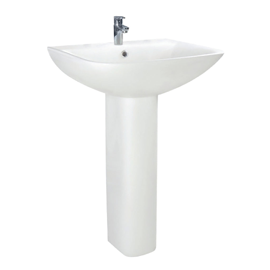 Scudo Porto 550mm Basin With Full Pedestal - White