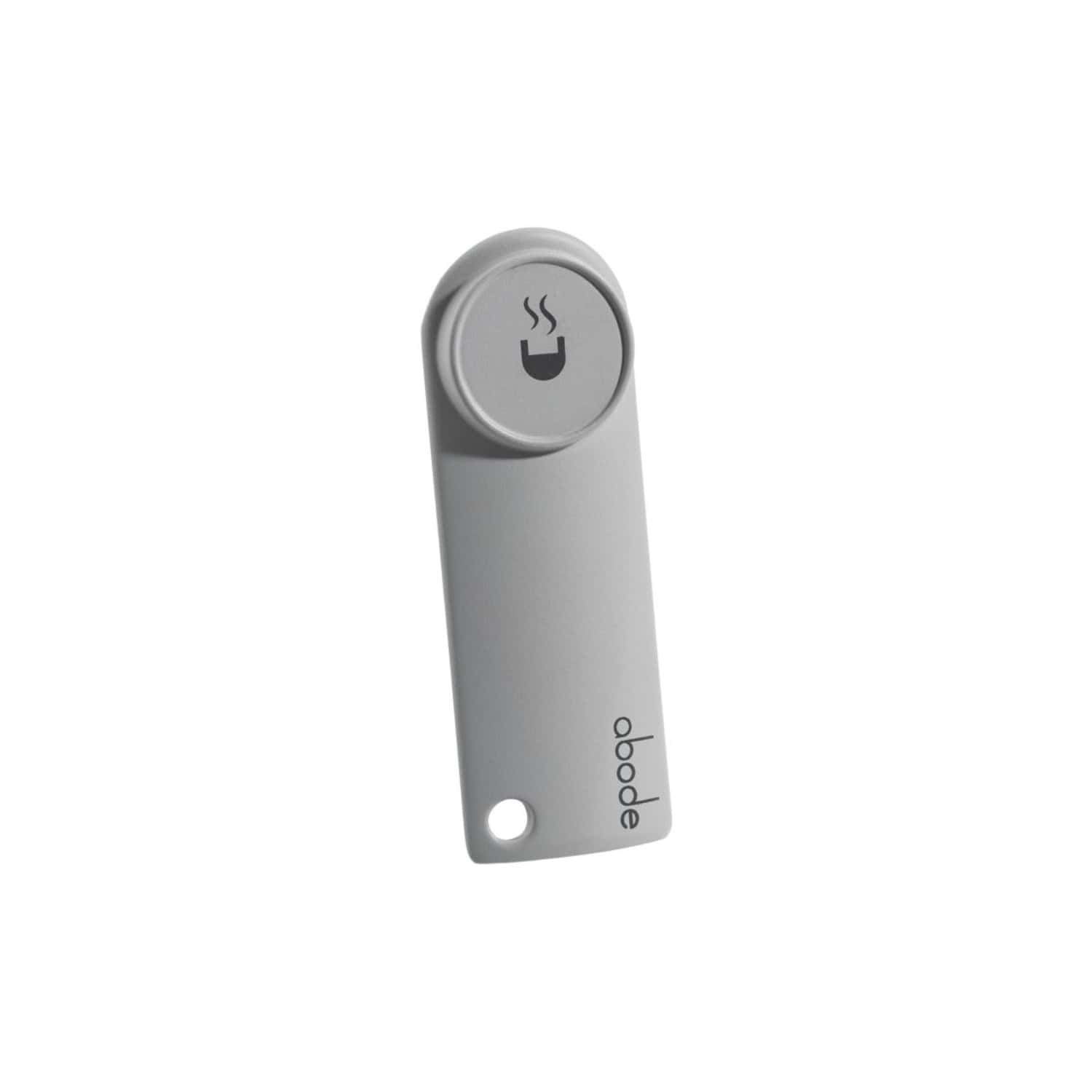 Wireless bathroom deodoriser, discreet device with a fresh scent button for enhancing bathroom air quality, sleek modern design by Abode.