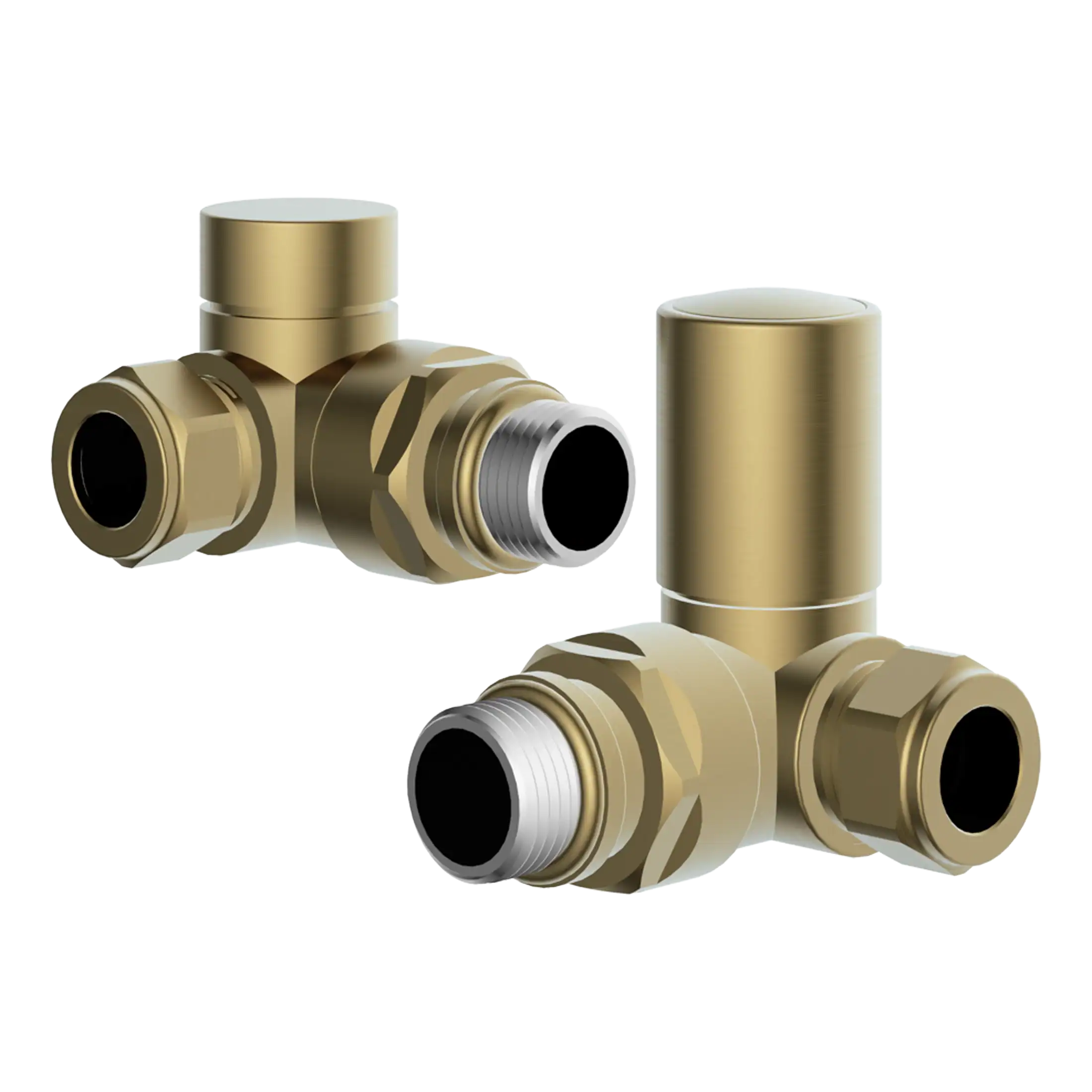 Brass bathroom pipe fittings, T-shaped connectors for plumbing installation, used in modern bathroom renovations and plumbing systems. High-quality, durable plumbing components for efficient water flow.