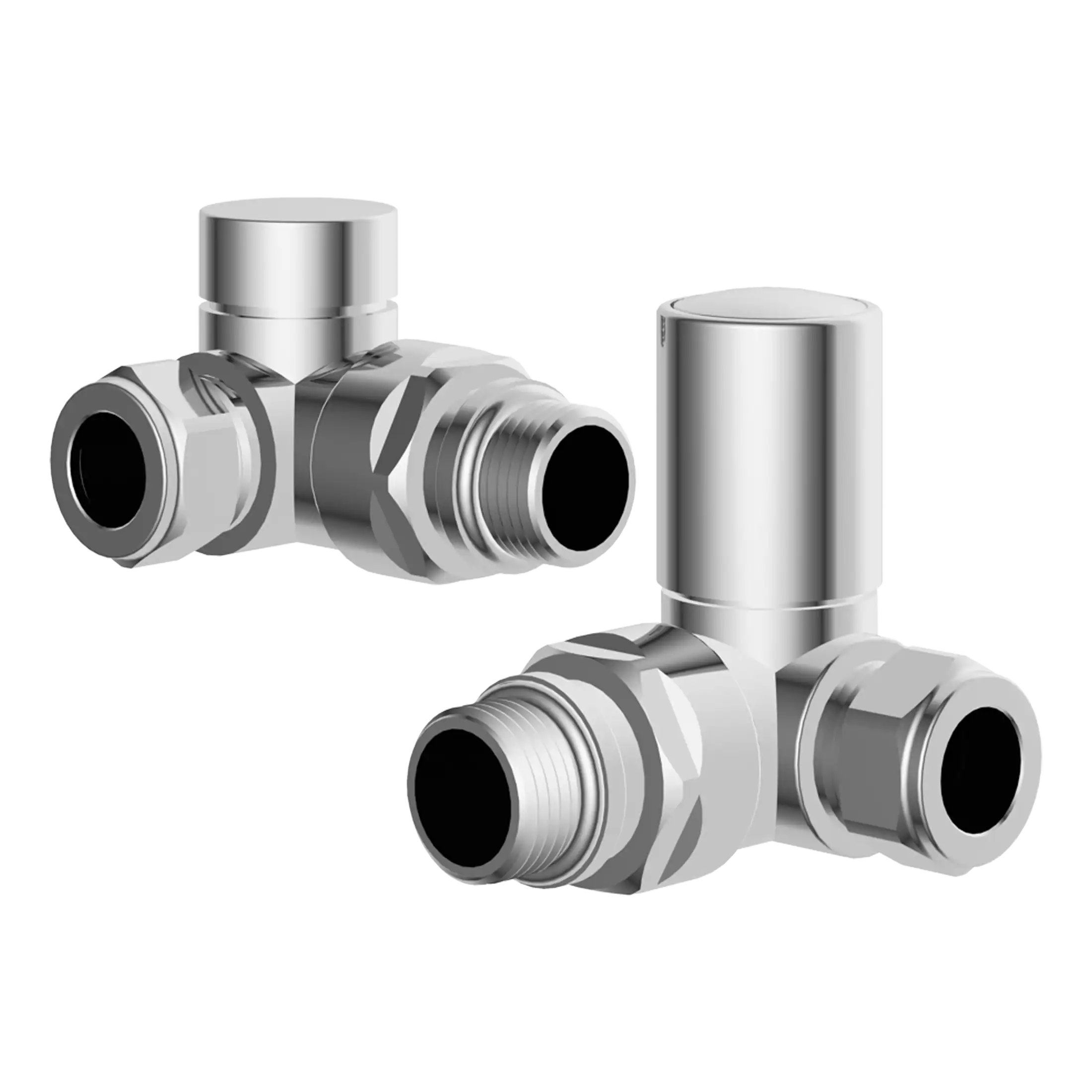 2. High-quality chrome bathroom push-fit thermostatic valves for efficient water temperature control and reliable bathroom plumbing solutions.