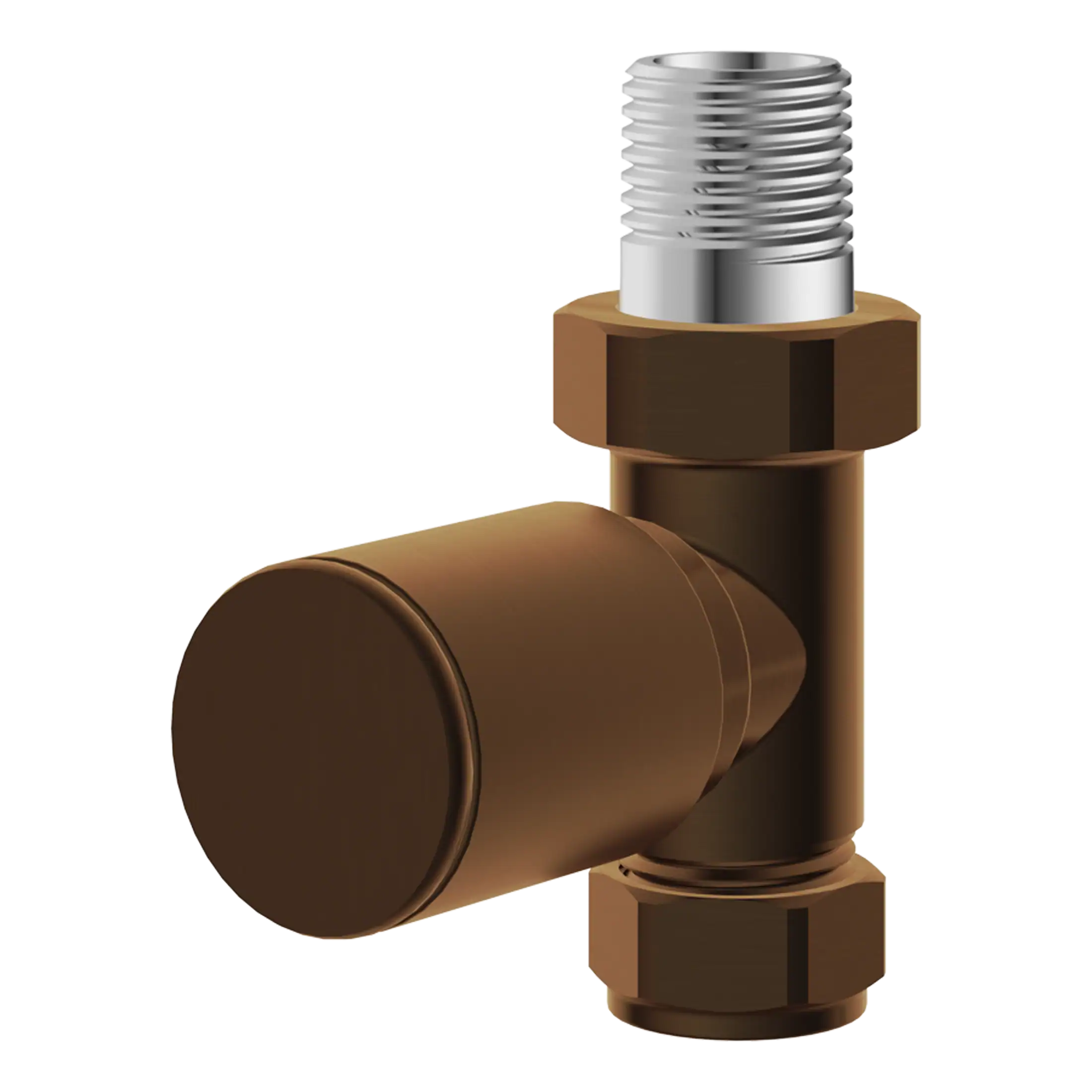 Aqualla Round Straight Radiator Valves