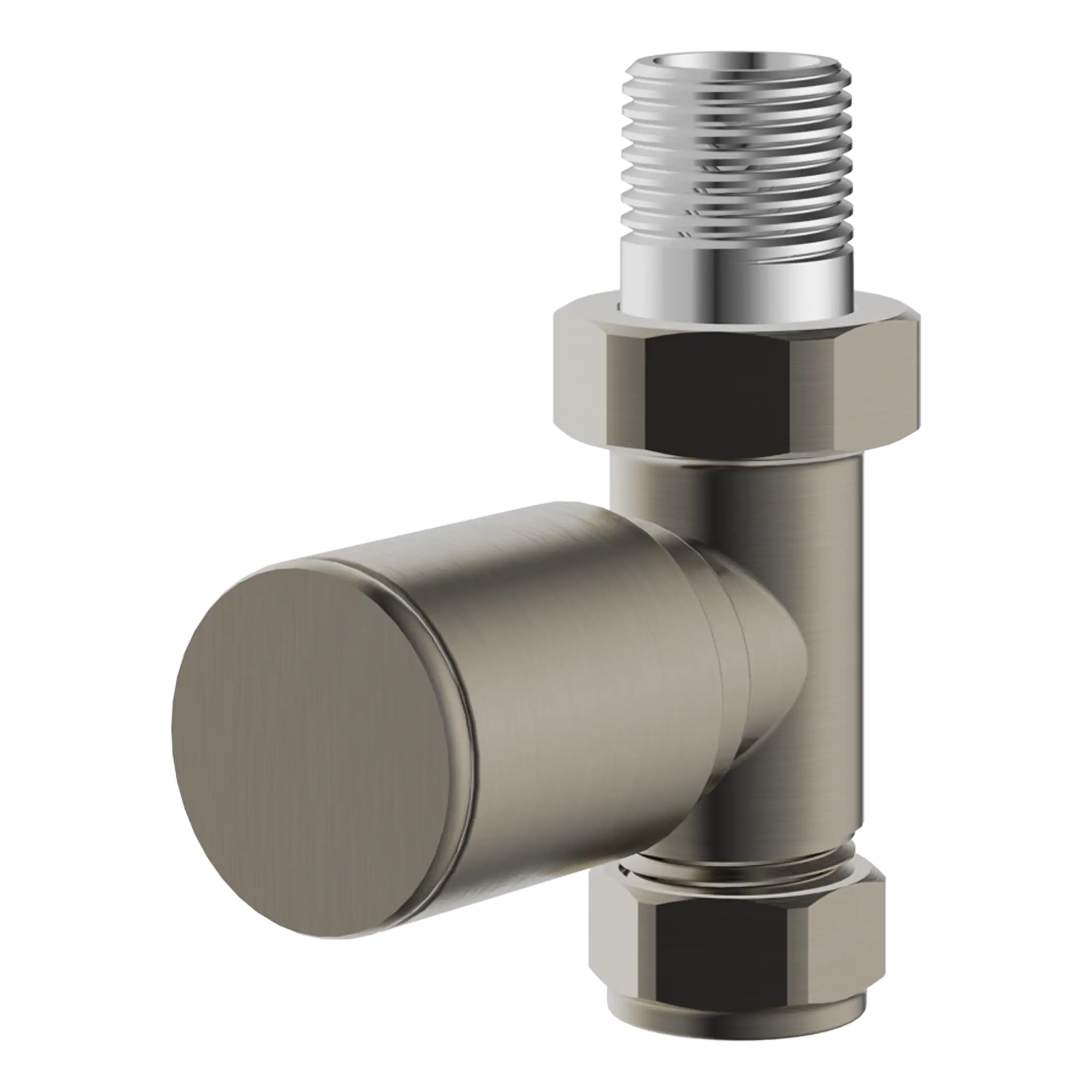 Aqualla Round Straight Radiator Valves