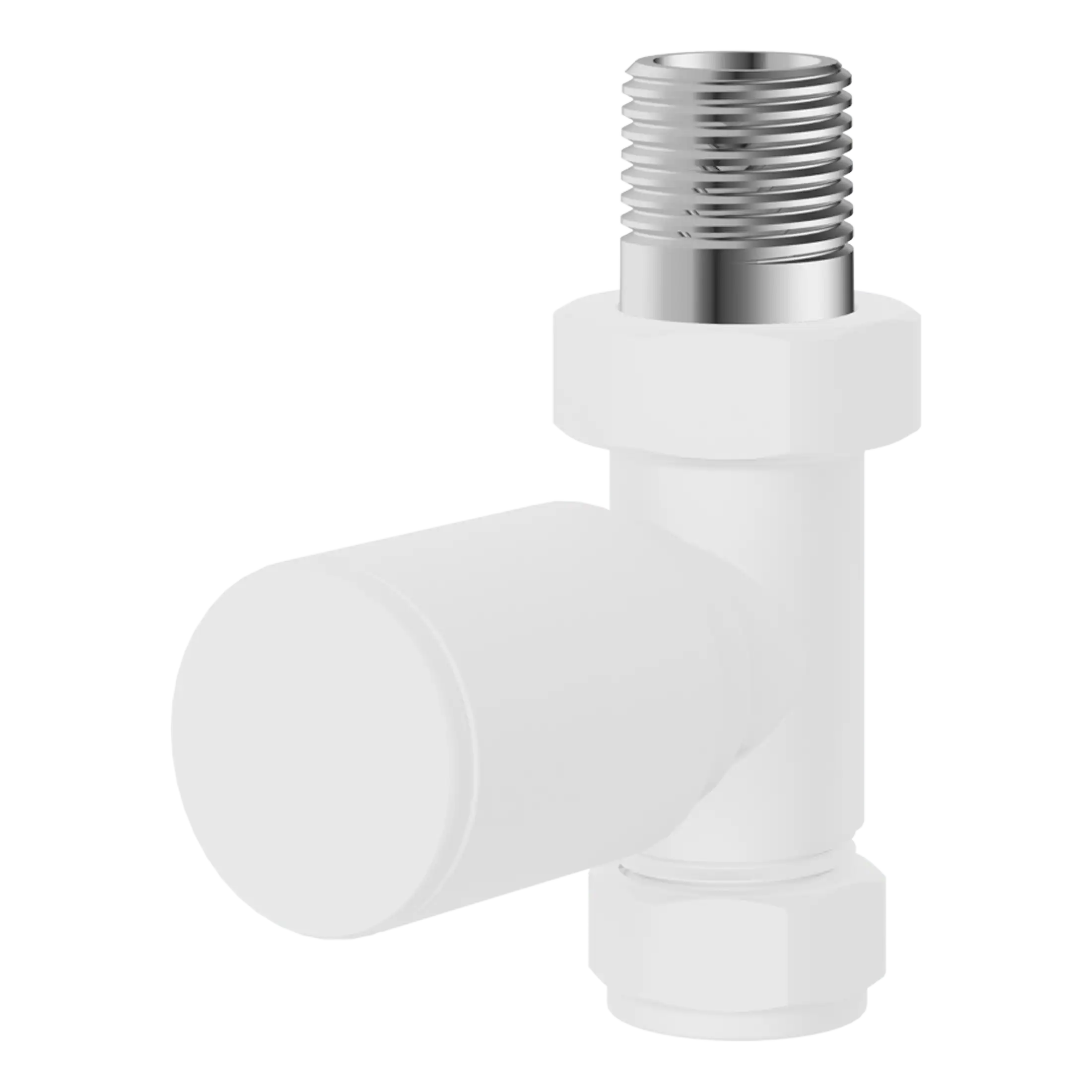 Aqualla Round Straight Radiator Valves