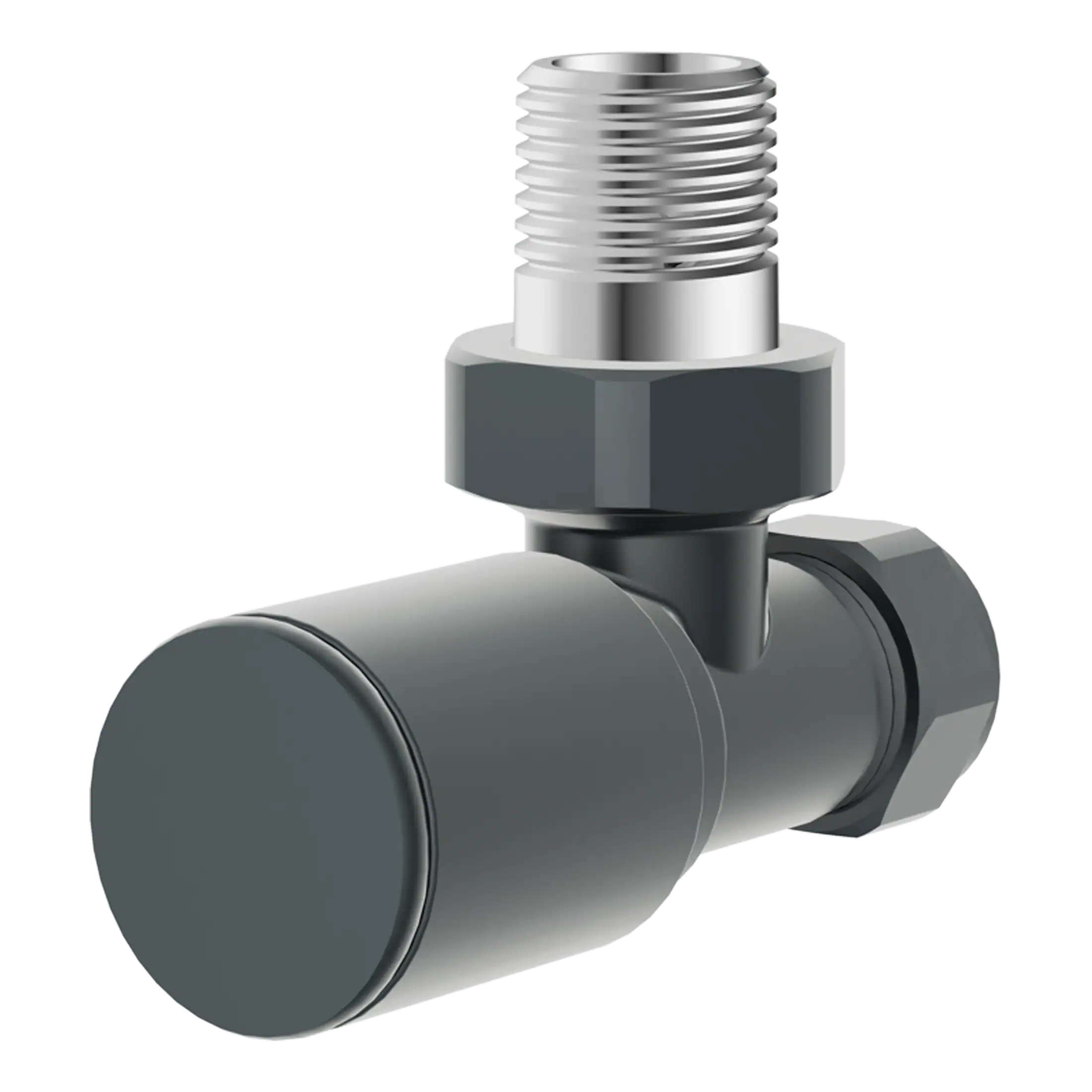 Flexible brass thermostatic shower valve with sleek chrome finish, ideal for modern bathroom installations. Precision-engineered for durability and optimal water control.